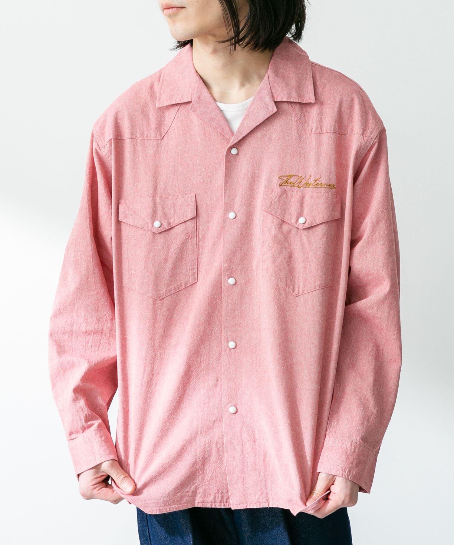 Sonny Label 「『別注』ELY&times;Sonny Label　開襟シャンブレーシャツ」|シャツ・ブラウス|