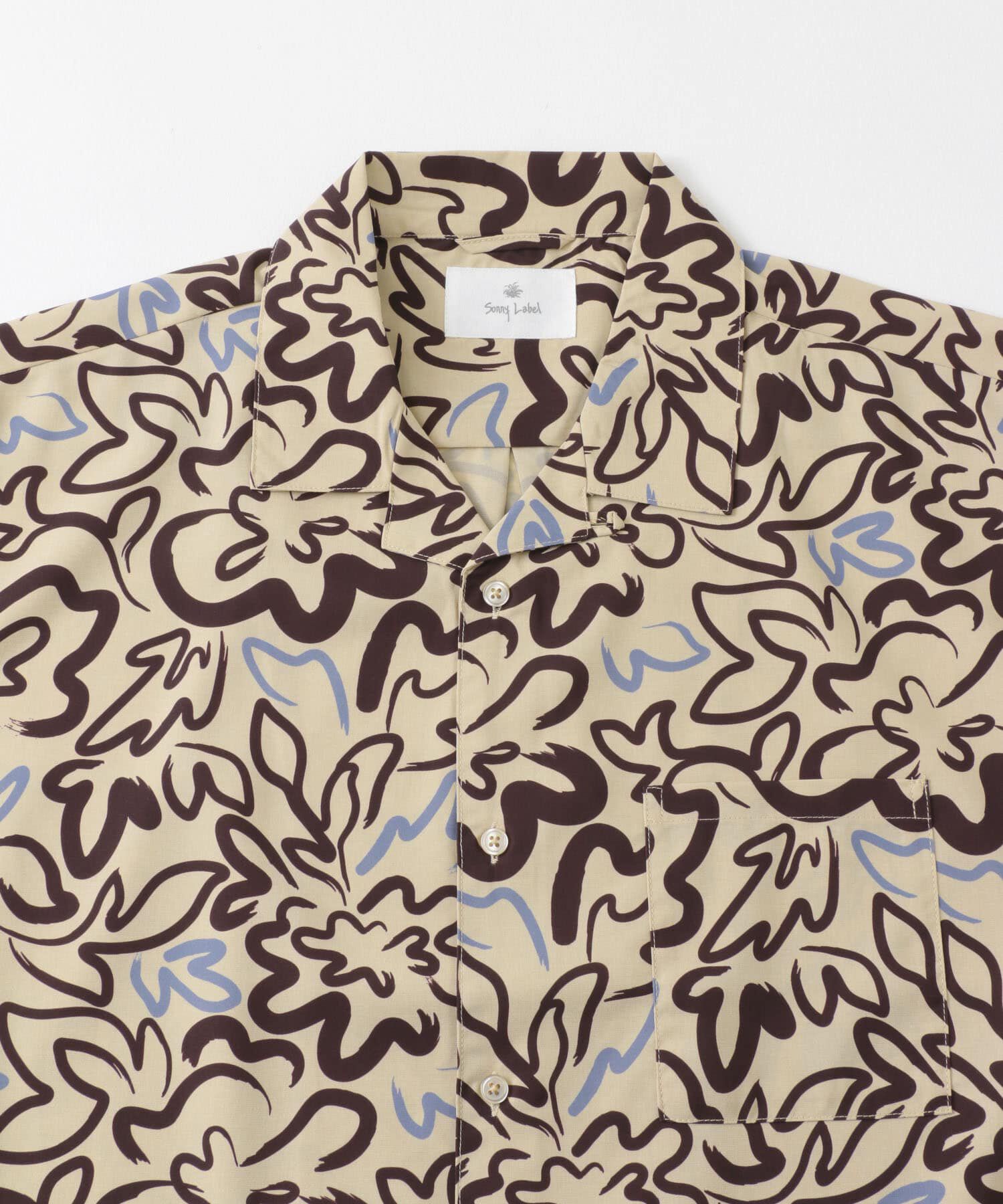 Sonny Label 「『接触冷感』『イージーケア』総柄プリントショートスリーブシャツ」|シャツ・ブラウス|