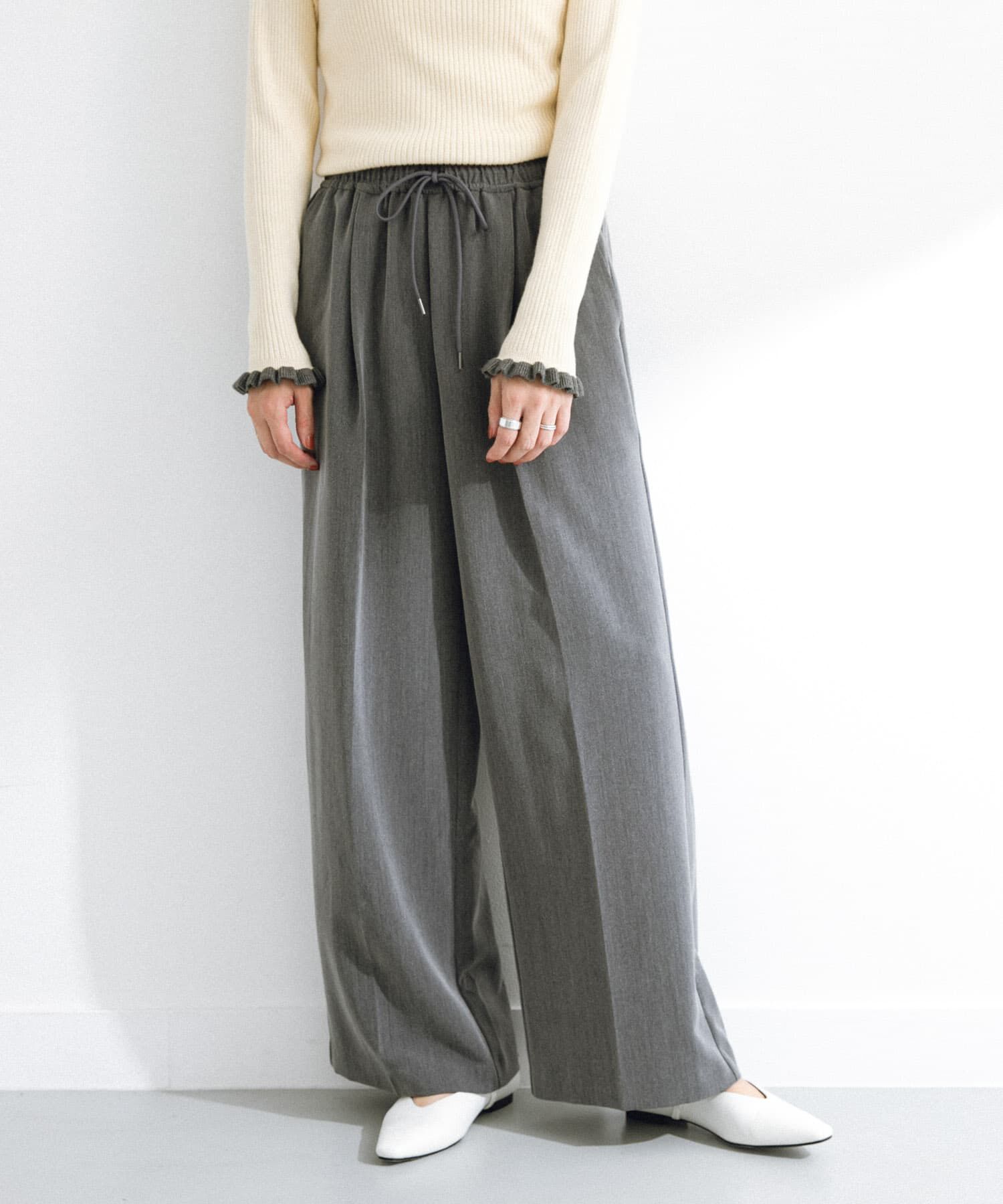 Sonny Label 「タックワイドイージーパンツ」|その他|グレー