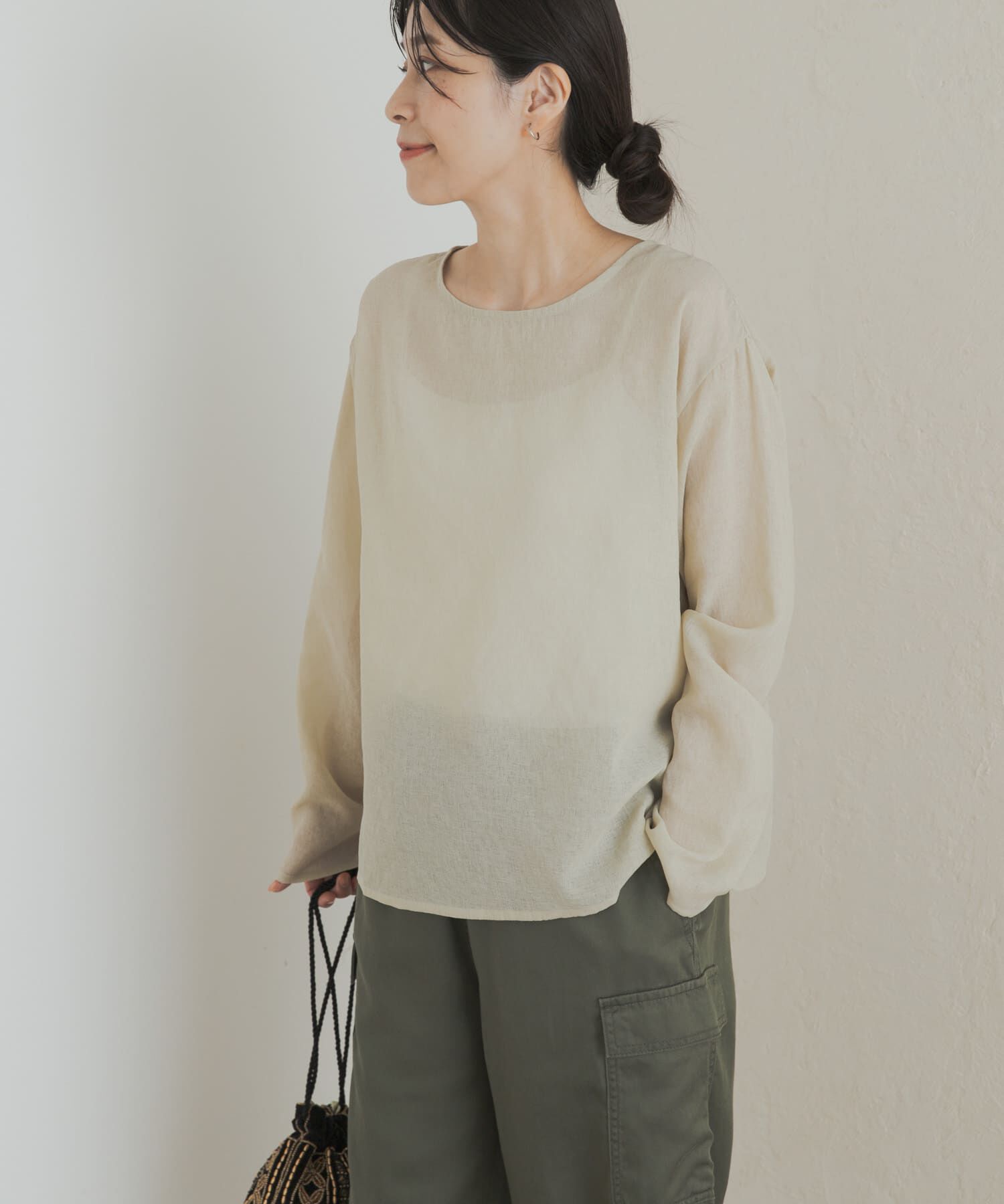 URBAN RESEARCH DOORS「シアーTシャツブラウス」|シャツ・ブラウス|