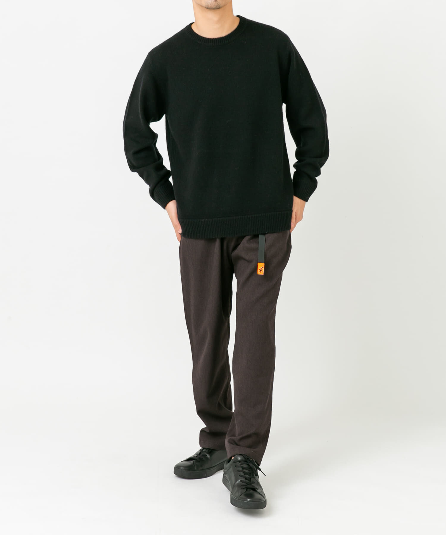 URBAN RESEARCH ROSSO「『XLサイズあり』ハミルトンラムズウールエルボーパッチニット」|ニット・セーター|