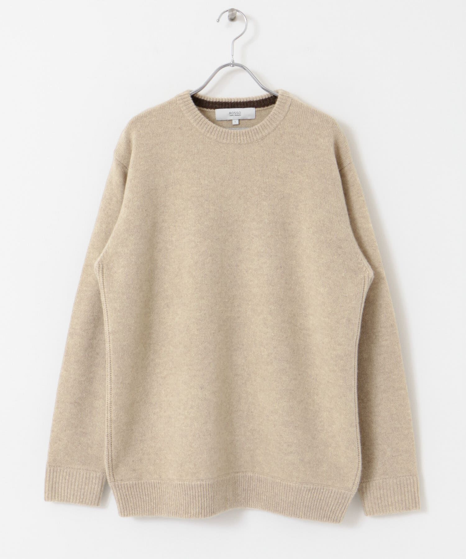 URBAN RESEARCH ROSSO「『XLサイズあり』ハミルトンラムズウールエルボーパッチニット」|ニット・セーター|