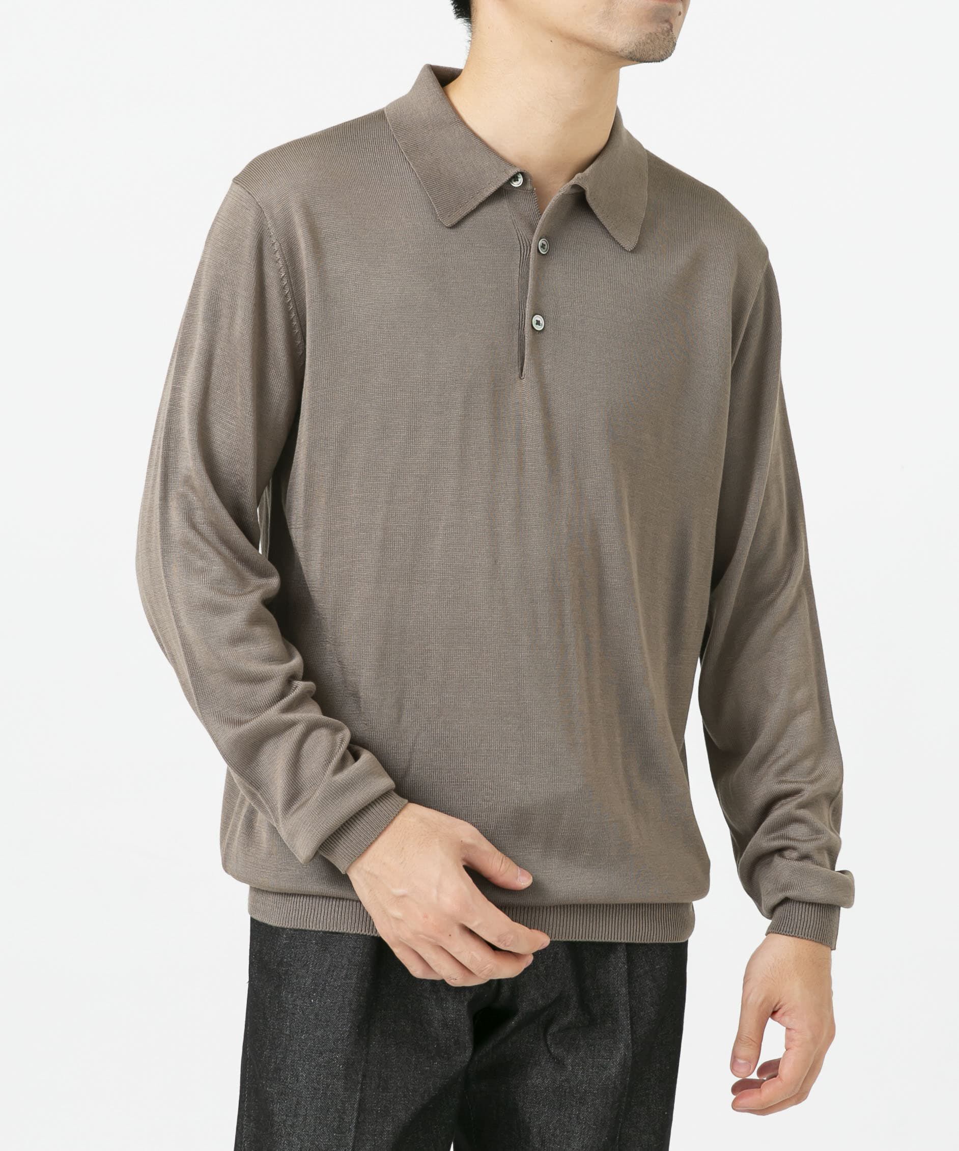 URBAN RESEARCH ROSSO「『XLサイズあり』『UR TECH』ハイゲージニットポロシャツ」|ニット・セーター|