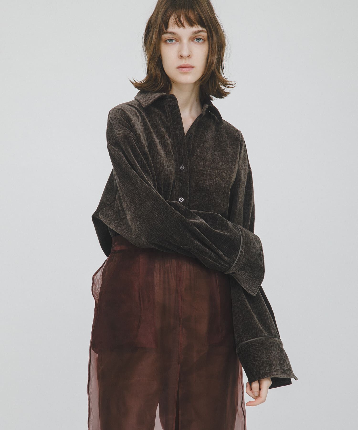 LAATO「wrinkle velor shirts」|シャツ・ブラウス|