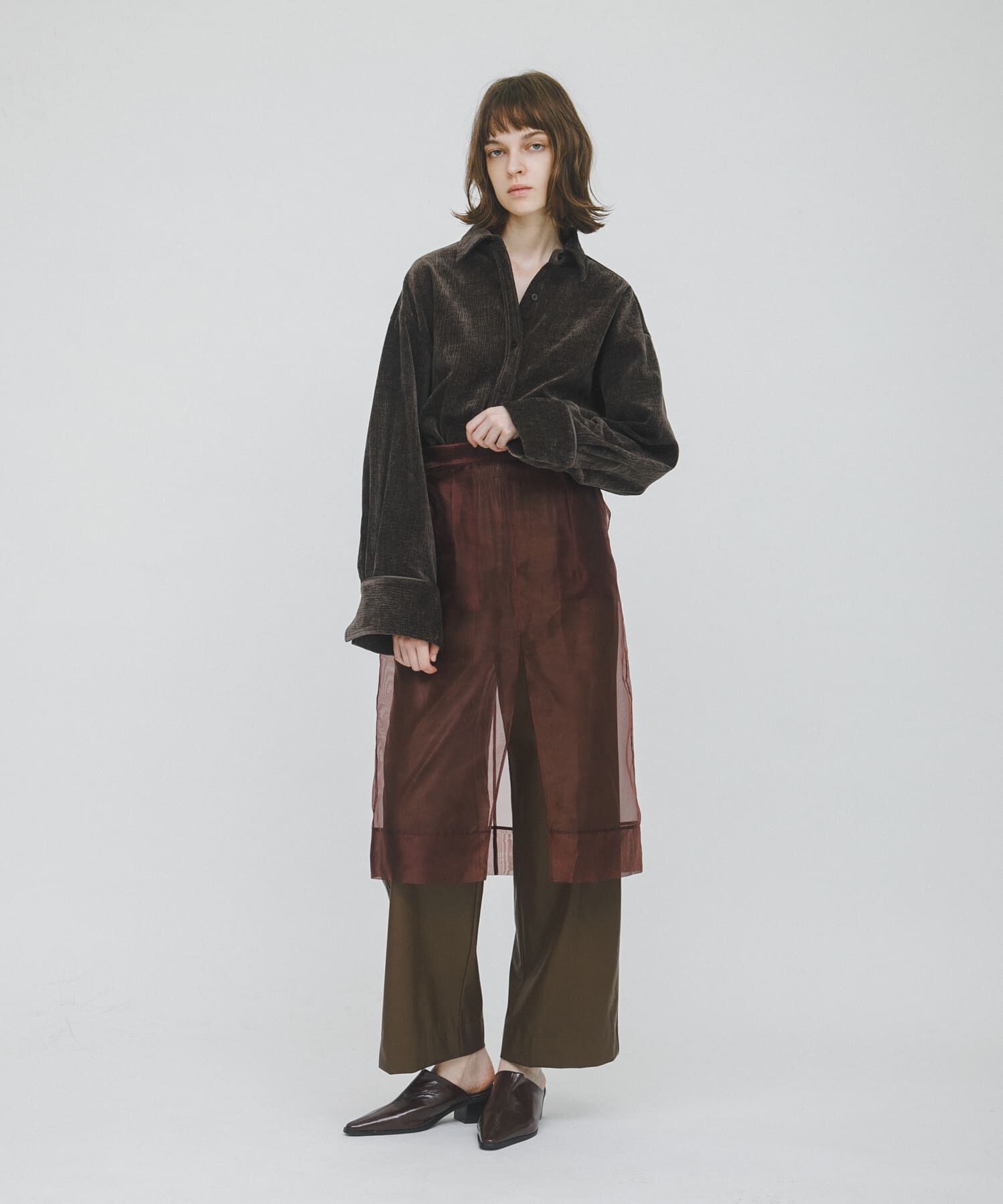 LAATO「wrinkle velor shirts」|シャツ・ブラウス|