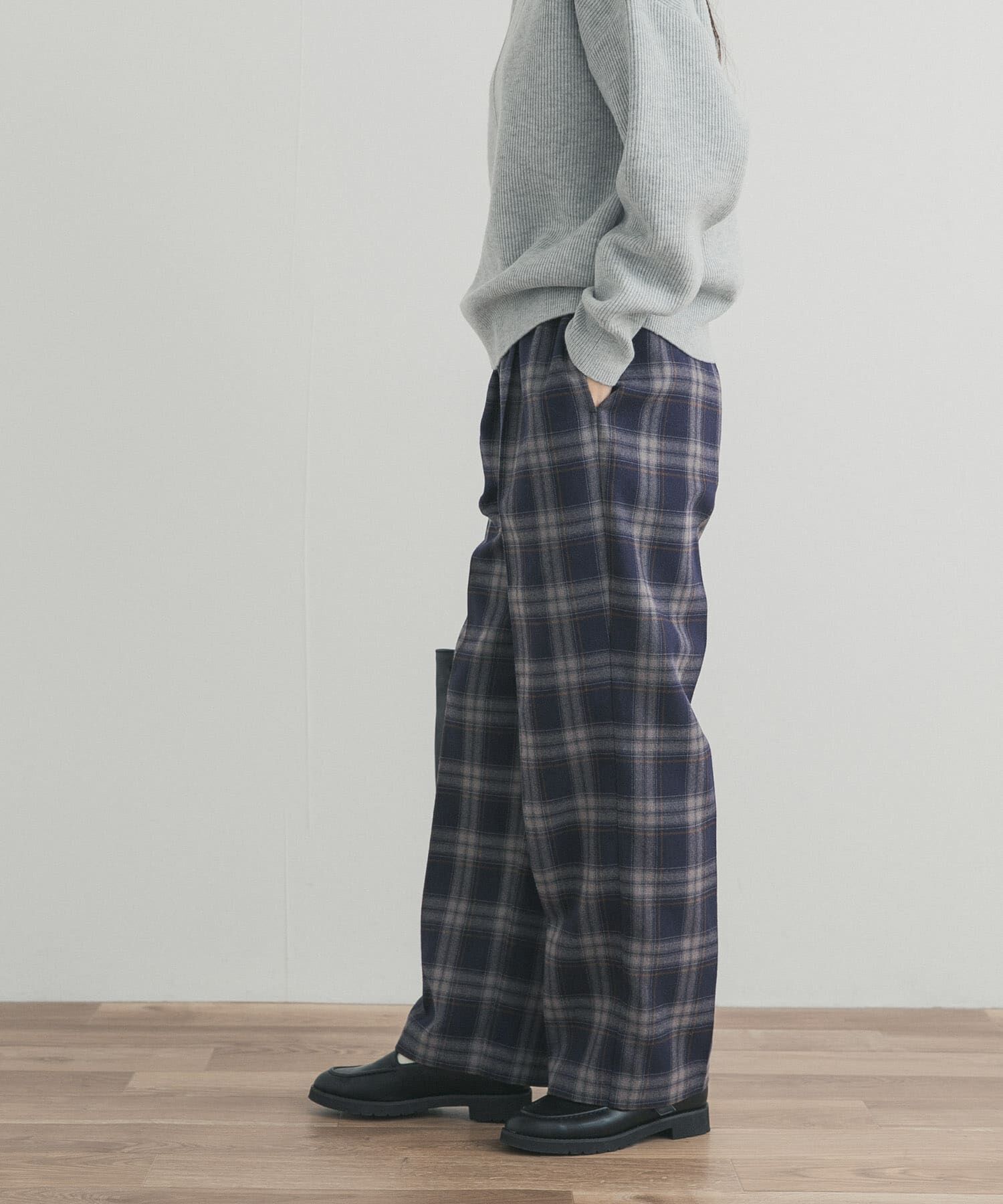 URBAN RESEARCH DOORS「『UR TECH』チェックストレートイージーパンツ」|その他|