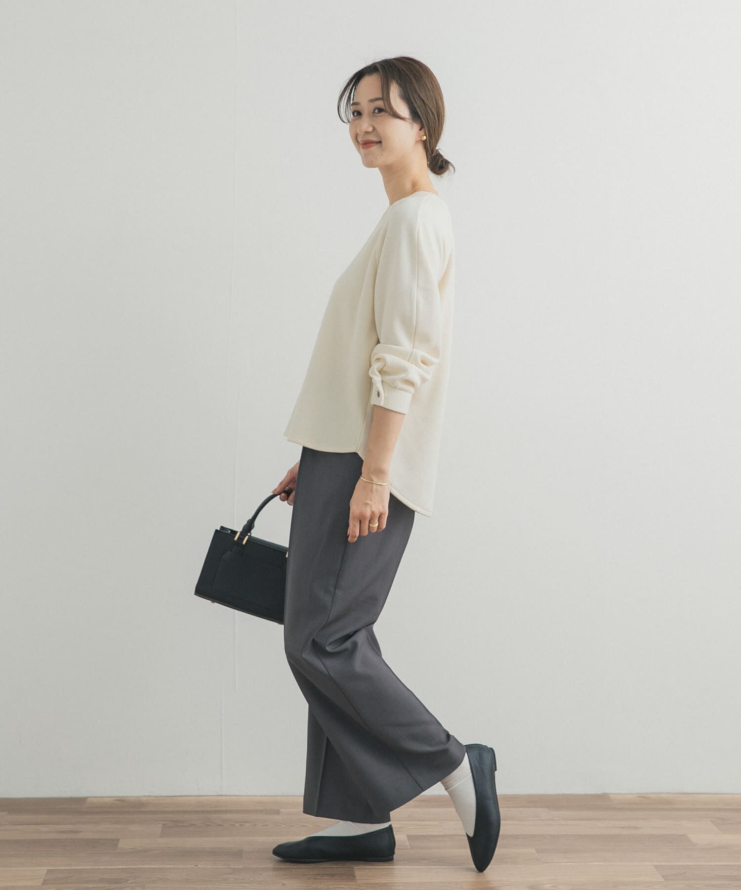 URBAN RESEARCH DOORS「カーブスリーブプルオーバー」|Tシャツ・カットソー|