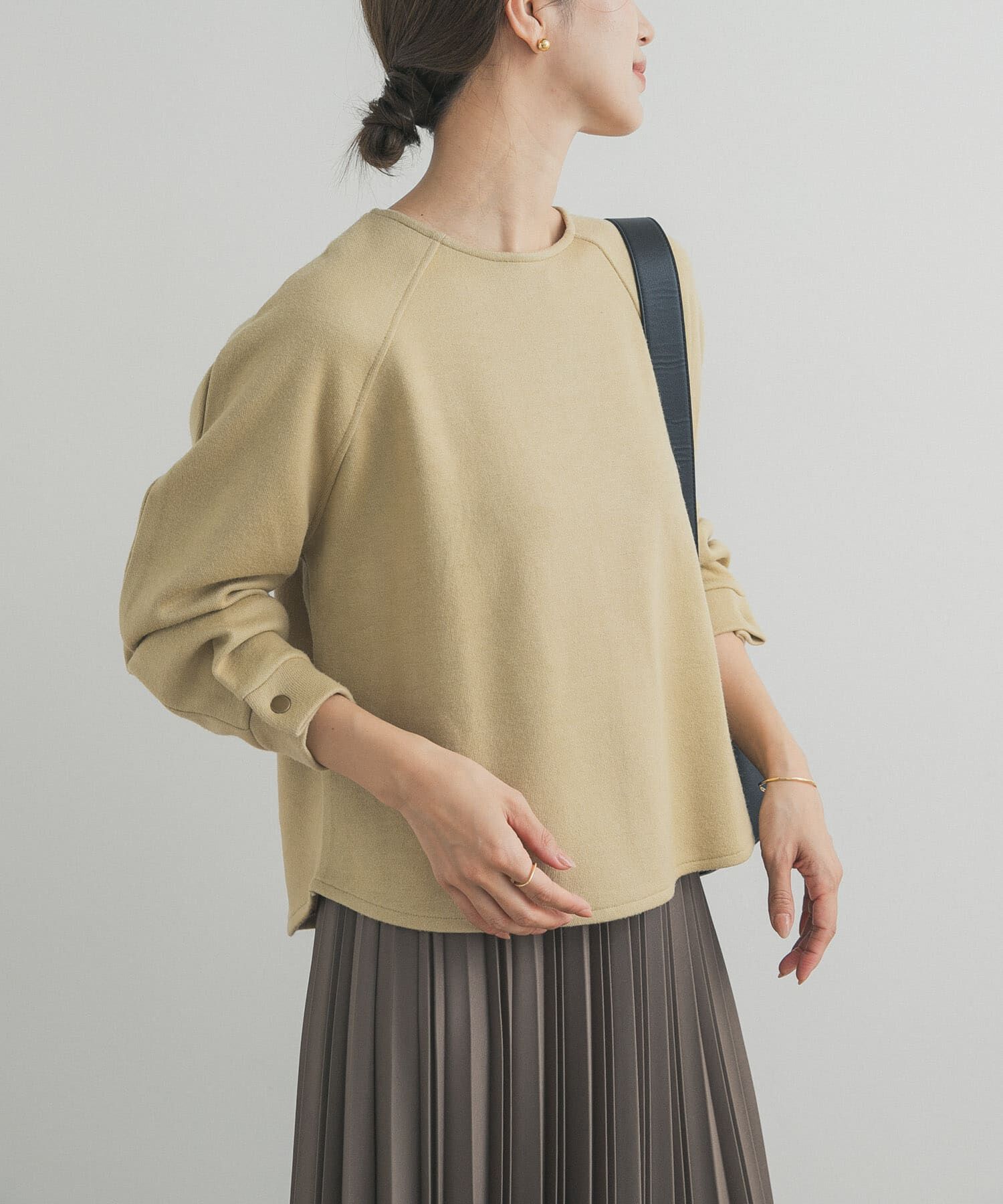 URBAN RESEARCH DOORS「カーブスリーブプルオーバー」|Tシャツ・カットソー|