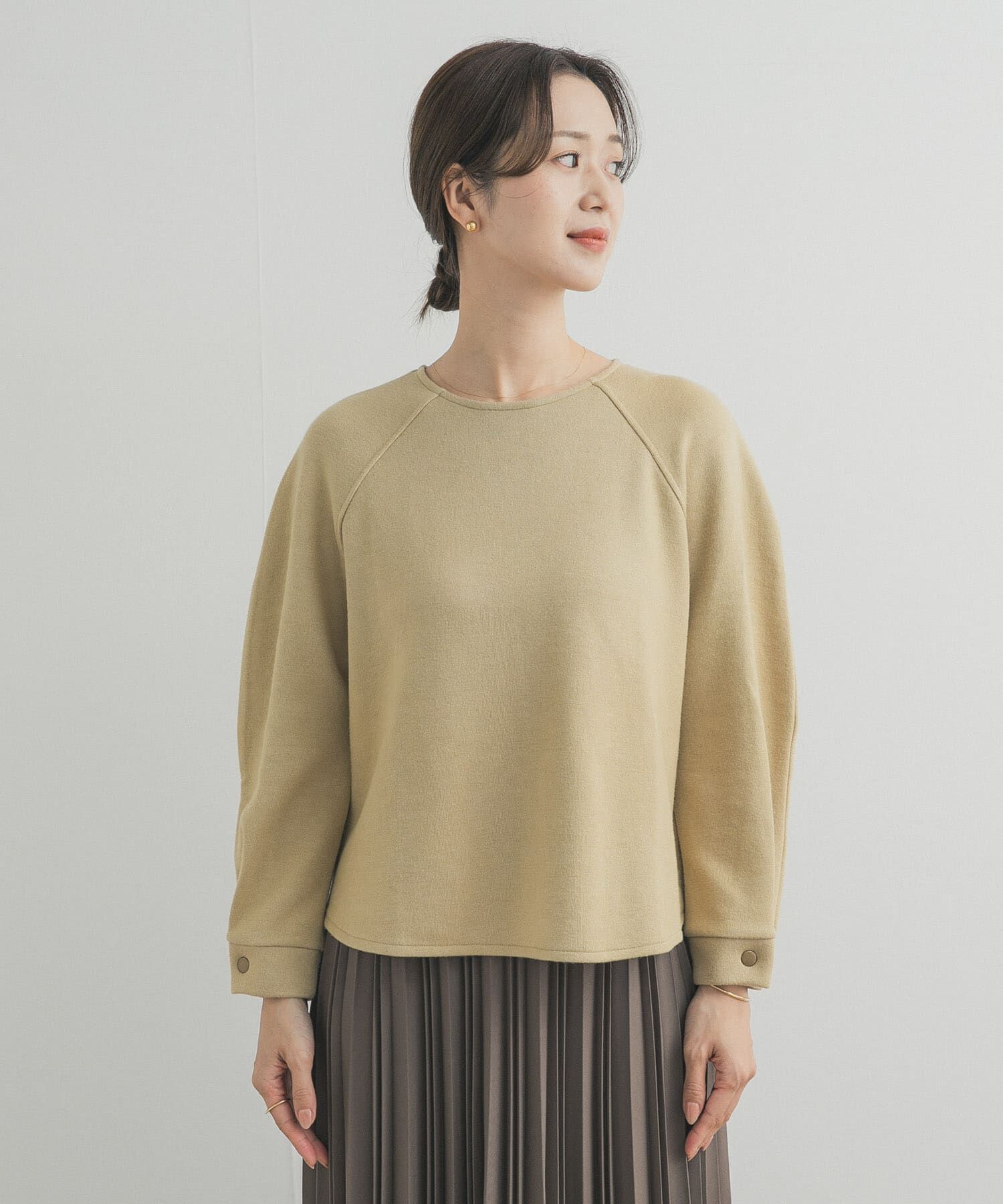 URBAN RESEARCH DOORS「カーブスリーブプルオーバー」|Tシャツ・カットソー|