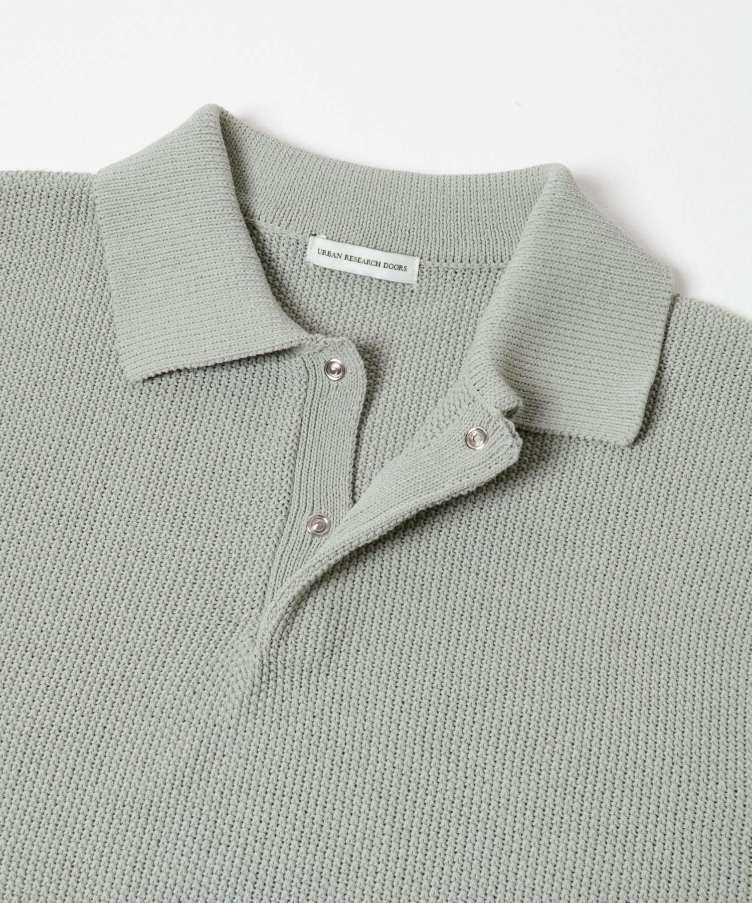 URBAN RESEARCH DOORS「『吸水速乾/防ｼﾜ/ｲｰｼﾞｰｹｱ/UVｶｯﾄ』DRYMIX ｶﾉｺﾛﾝｸﾞｽﾘｰ 」|ニット・セーター|