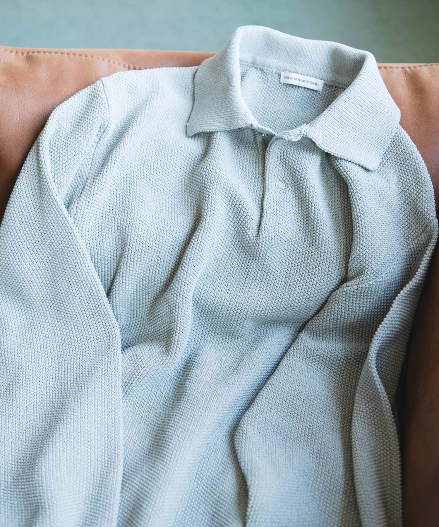 URBAN RESEARCH DOORS「『吸水速乾/防ｼﾜ/ｲｰｼﾞｰｹｱ/UVｶｯﾄ』DRYMIX ｶﾉｺﾛﾝｸﾞｽﾘｰ 」|ニット・セーター|