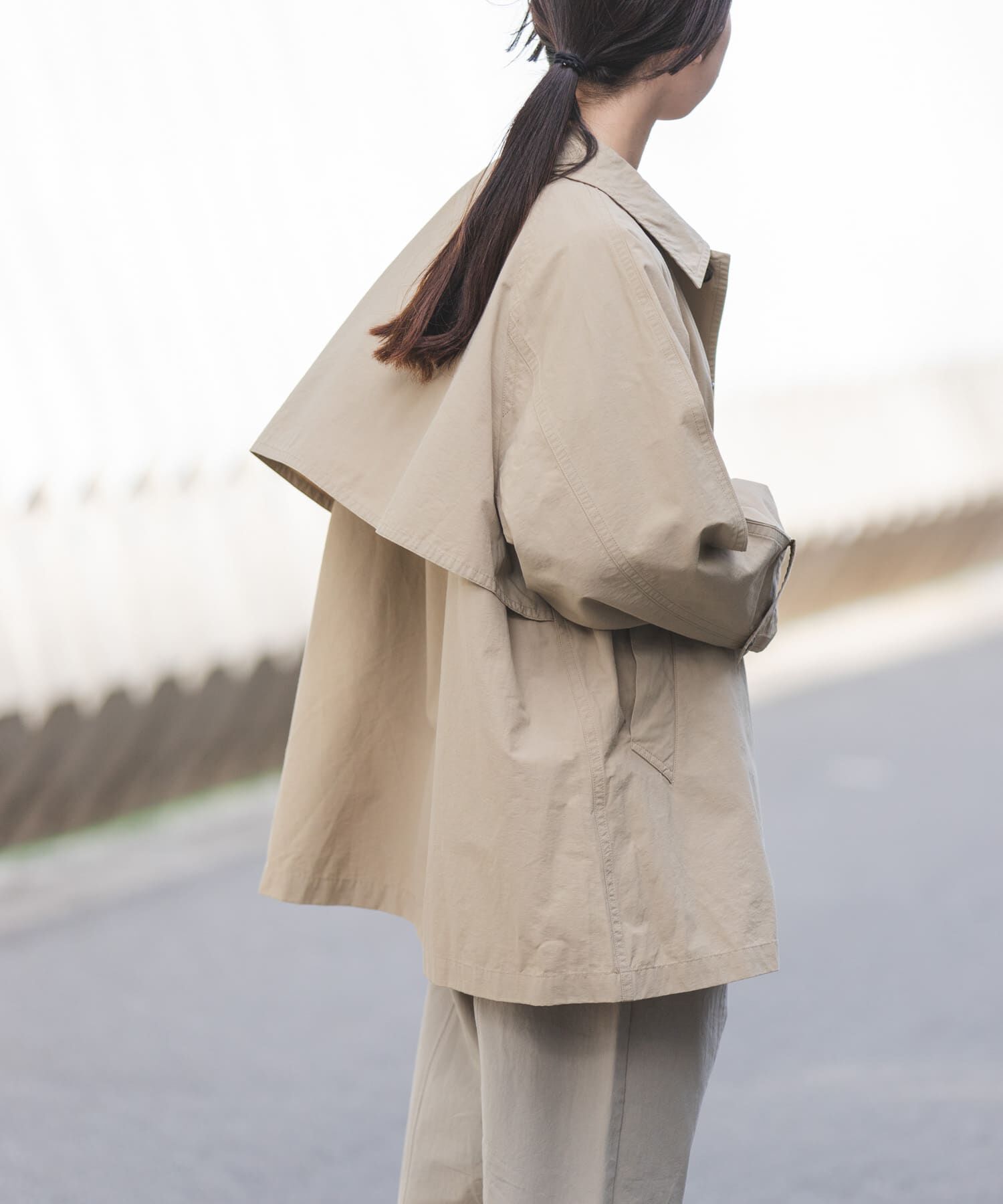 URBAN RESEARCH DOORS「FORK&SPOON　ステンカラーテントコート」|ステンカラーコート|