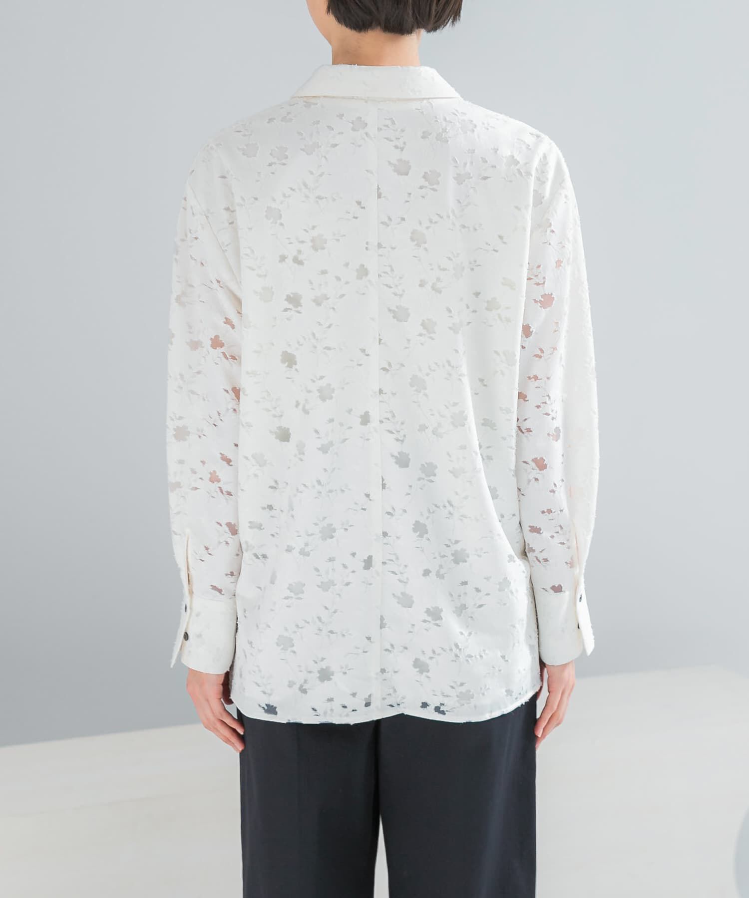 URBAN RESEARCH ROSSO「オープンカラーレースシャツ」|シャツ・ブラウス|