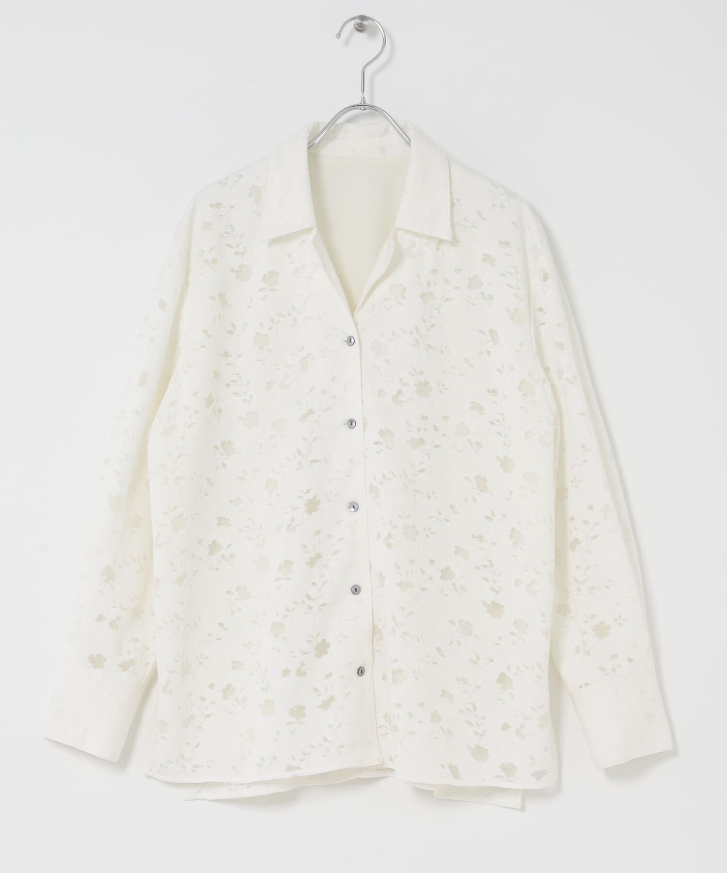 URBAN RESEARCH ROSSO「オープンカラーレースシャツ」|シャツ・ブラウス|