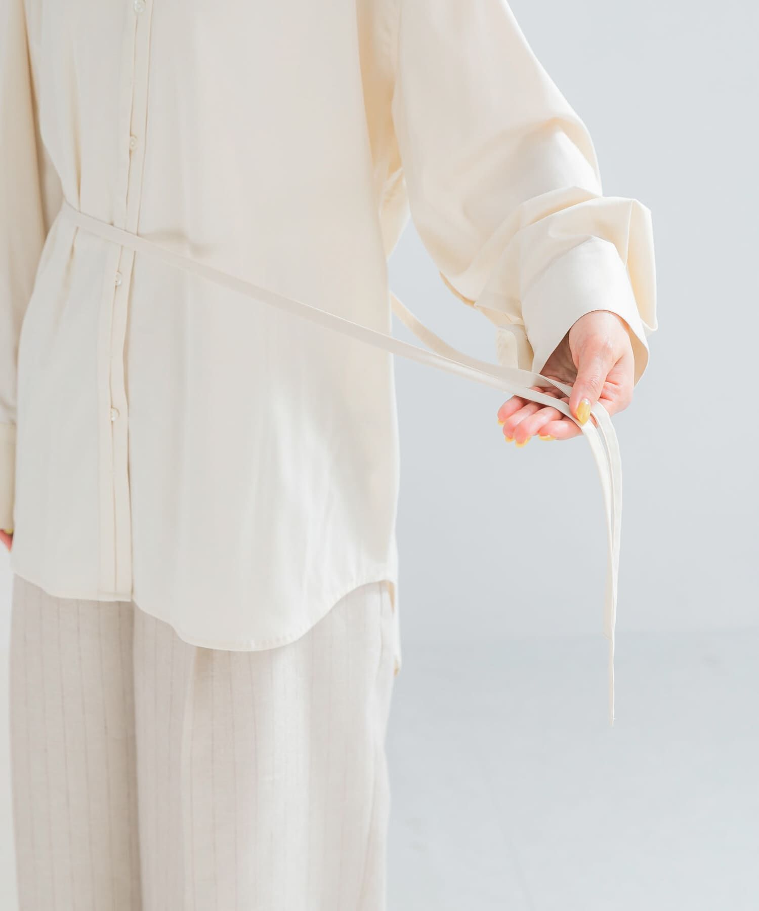 URBAN RESEARCH ROSSO「シルク混デザインカラーシャツ」|シャツ・ブラウス|