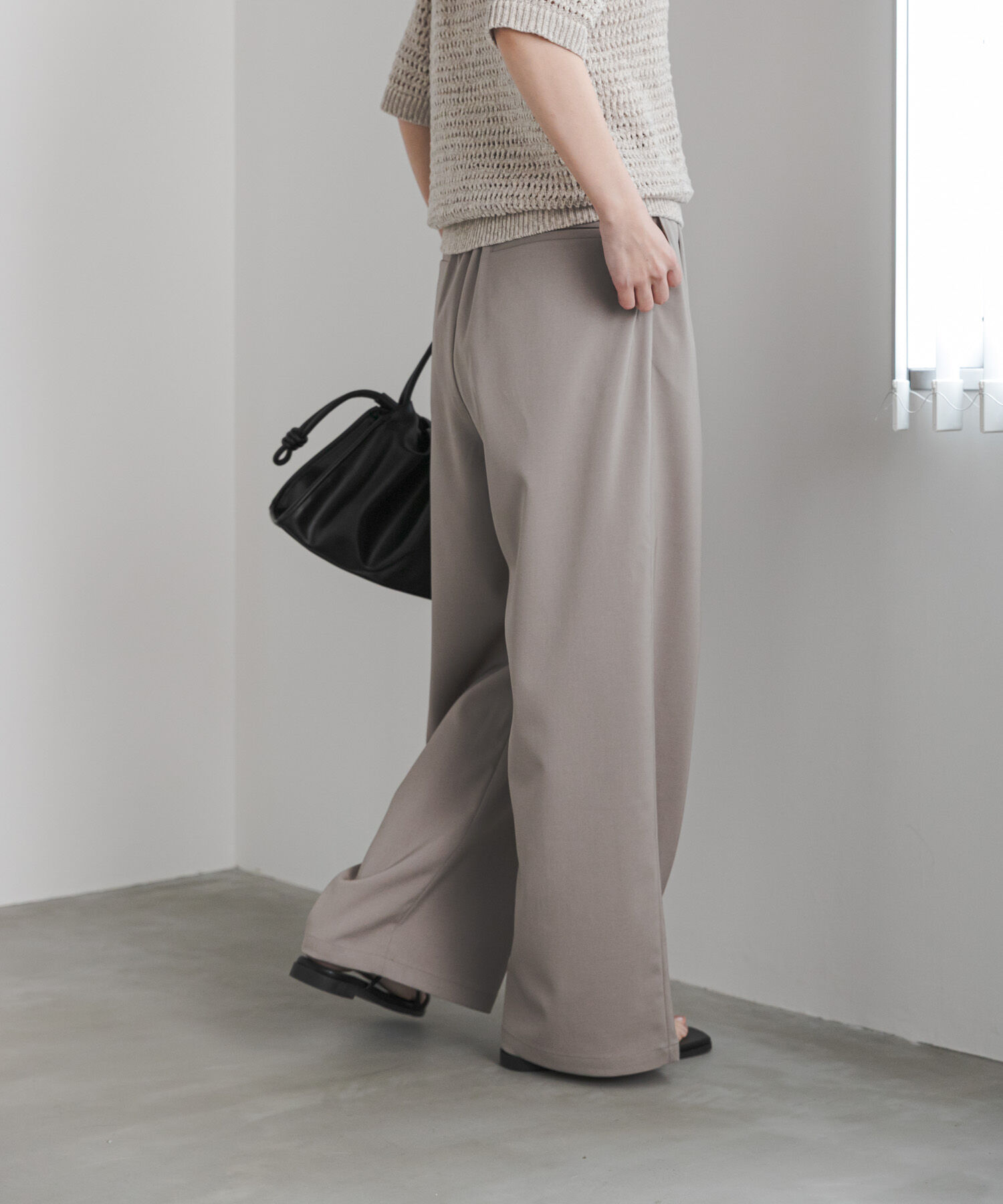 URBAN RESEARCH DOORS「『UR TECH』完声/涼ギャザーワイドパンツ」|その他|