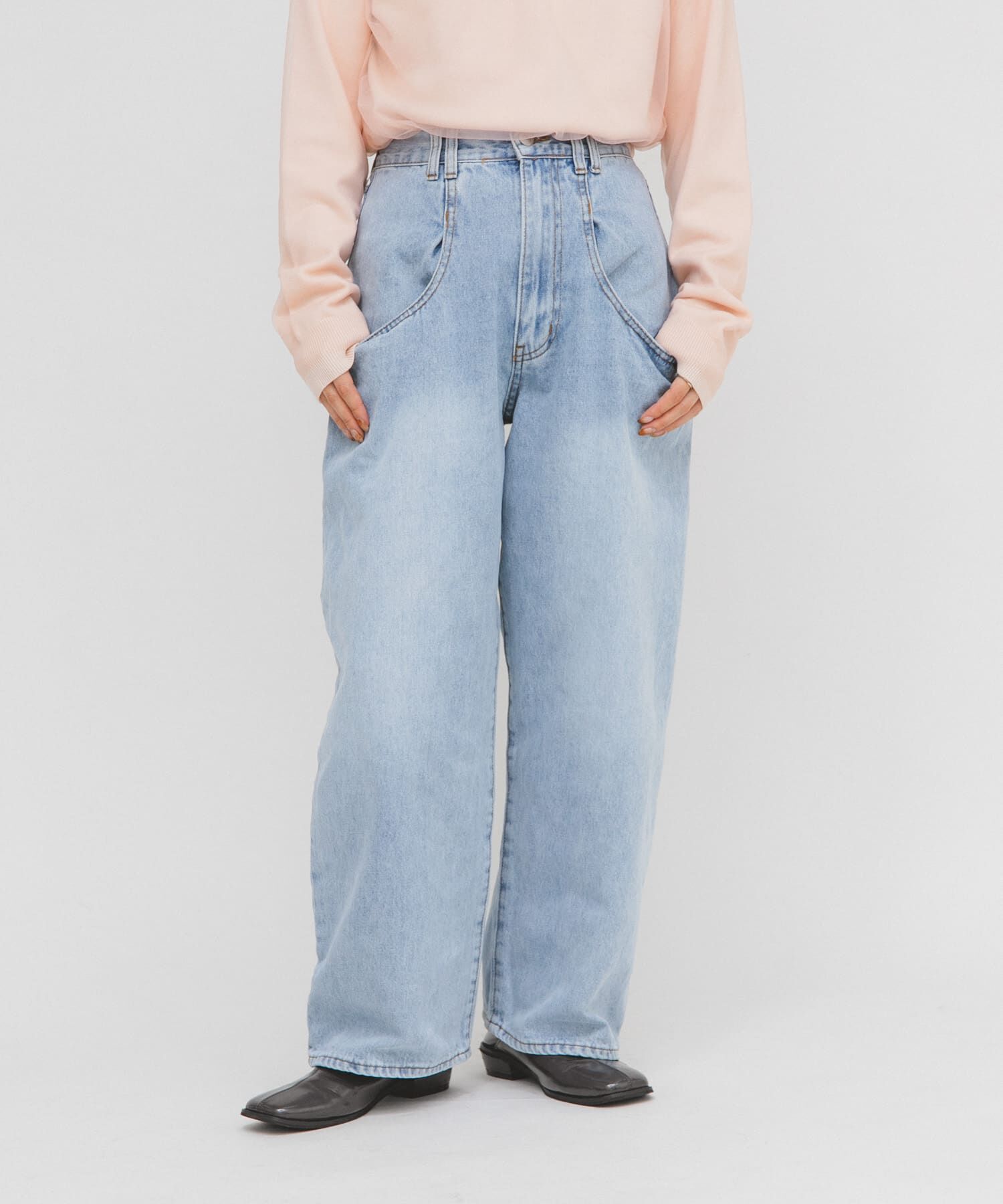  「『3サイズ展開』BIGポケットデザインデニム」|デニム|