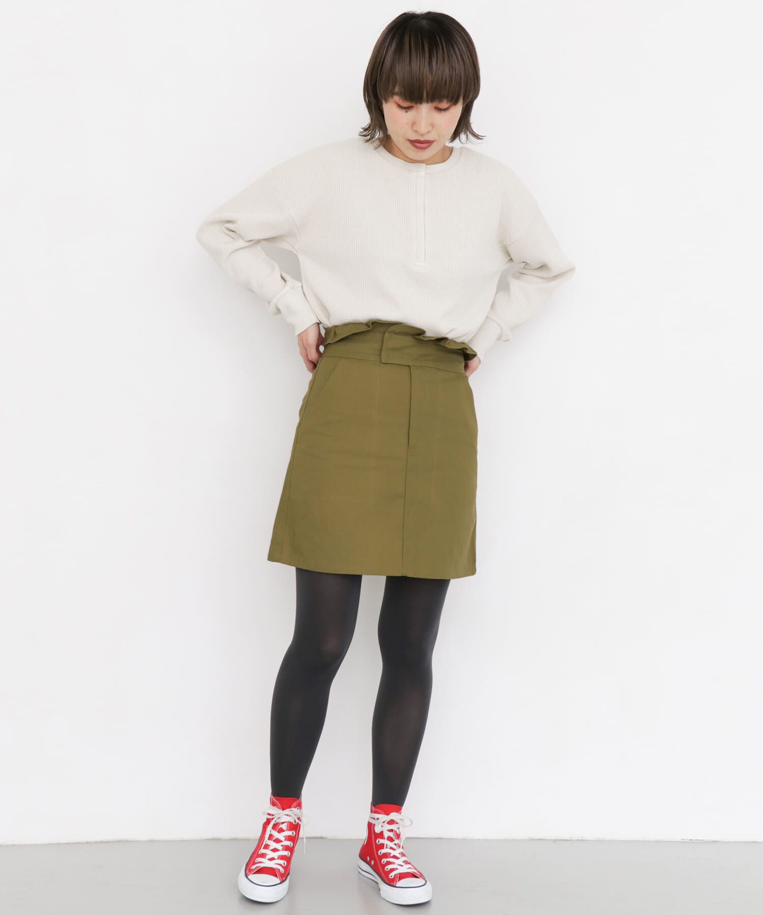  「ウエストフリルミニスカート」|スカート|