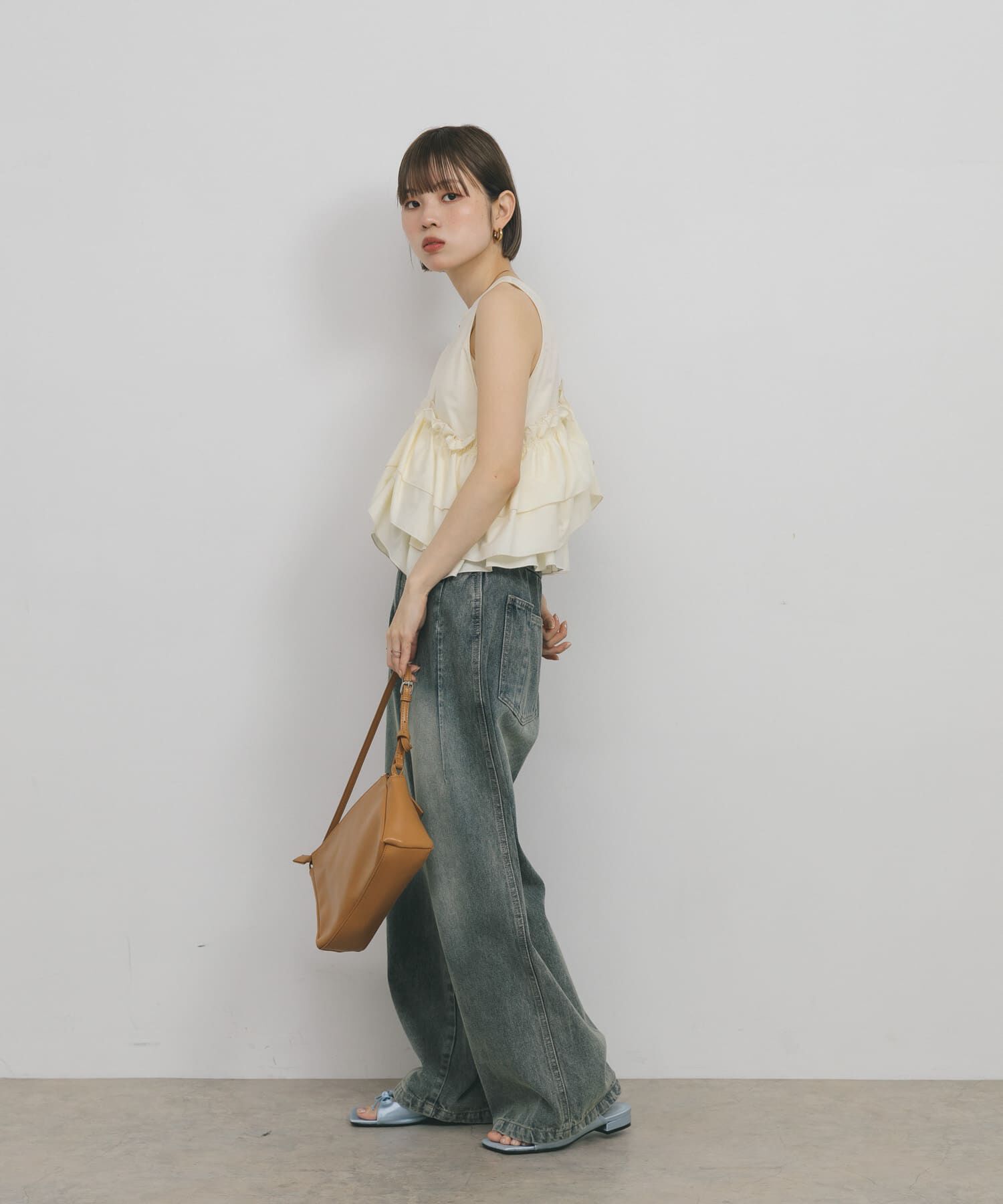  「マルチWAYクロスフリルブラウス」|シャツ・ブラウス|