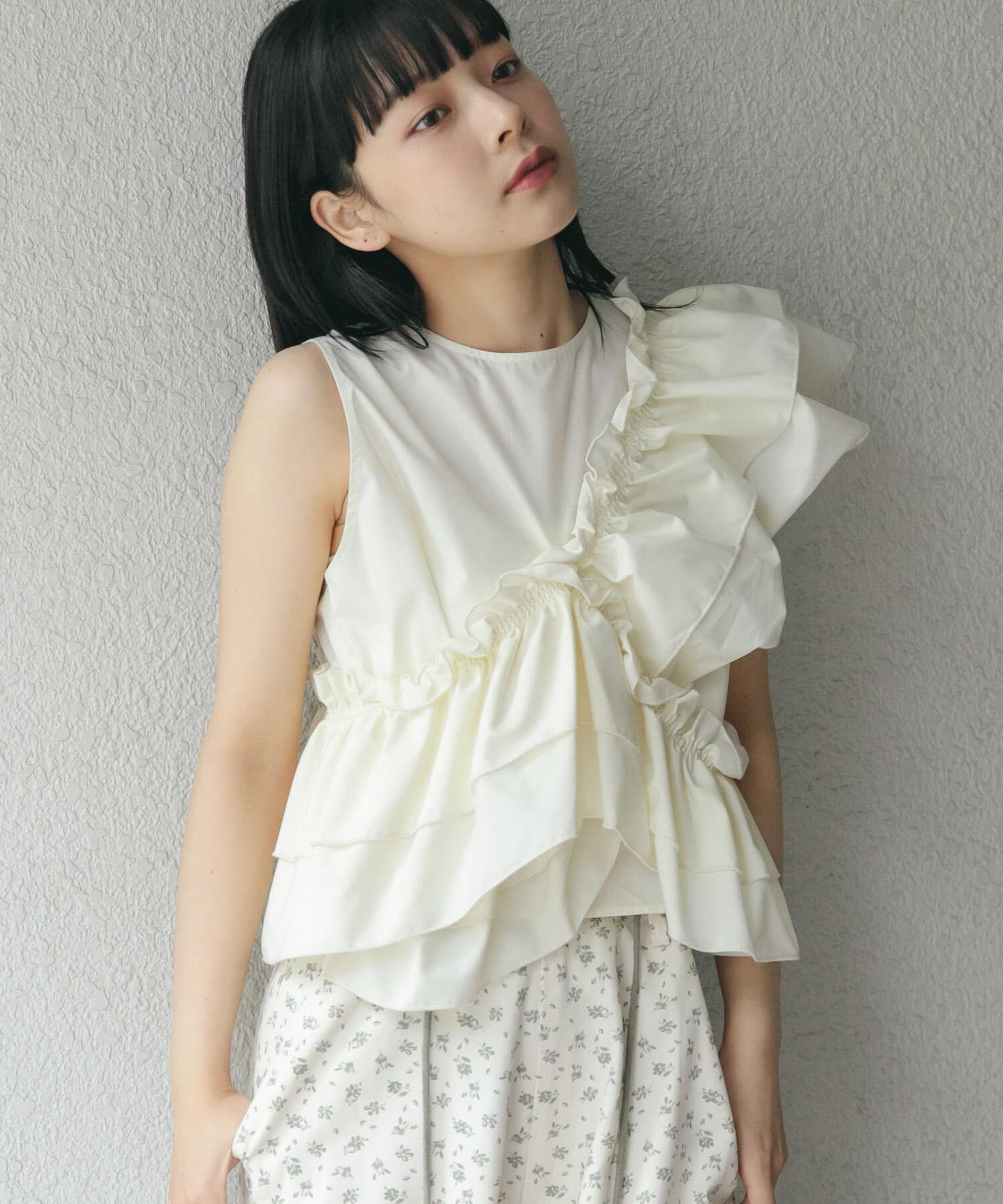  「マルチWAYクロスフリルブラウス」|シャツ・ブラウス|