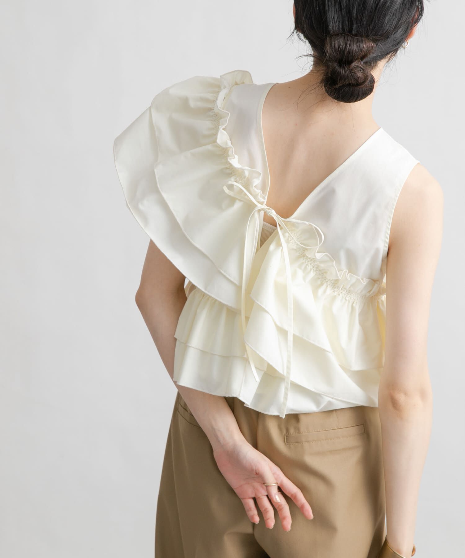  「マルチWAYクロスフリルブラウス」|シャツ・ブラウス|