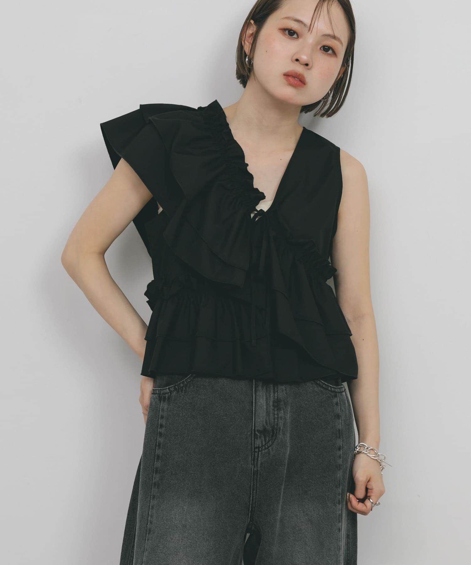  「マルチWAYクロスフリルブラウス」|シャツ・ブラウス|