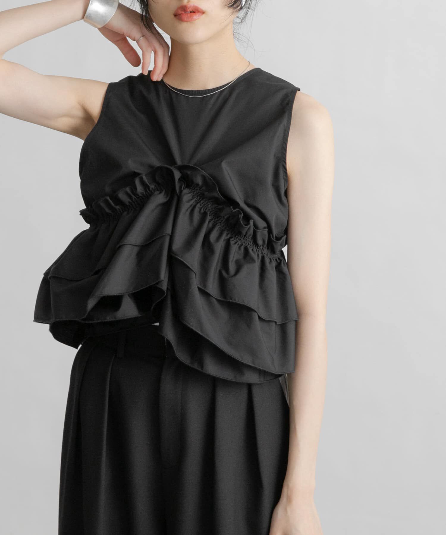  「マルチWAYクロスフリルブラウス」|シャツ・ブラウス|