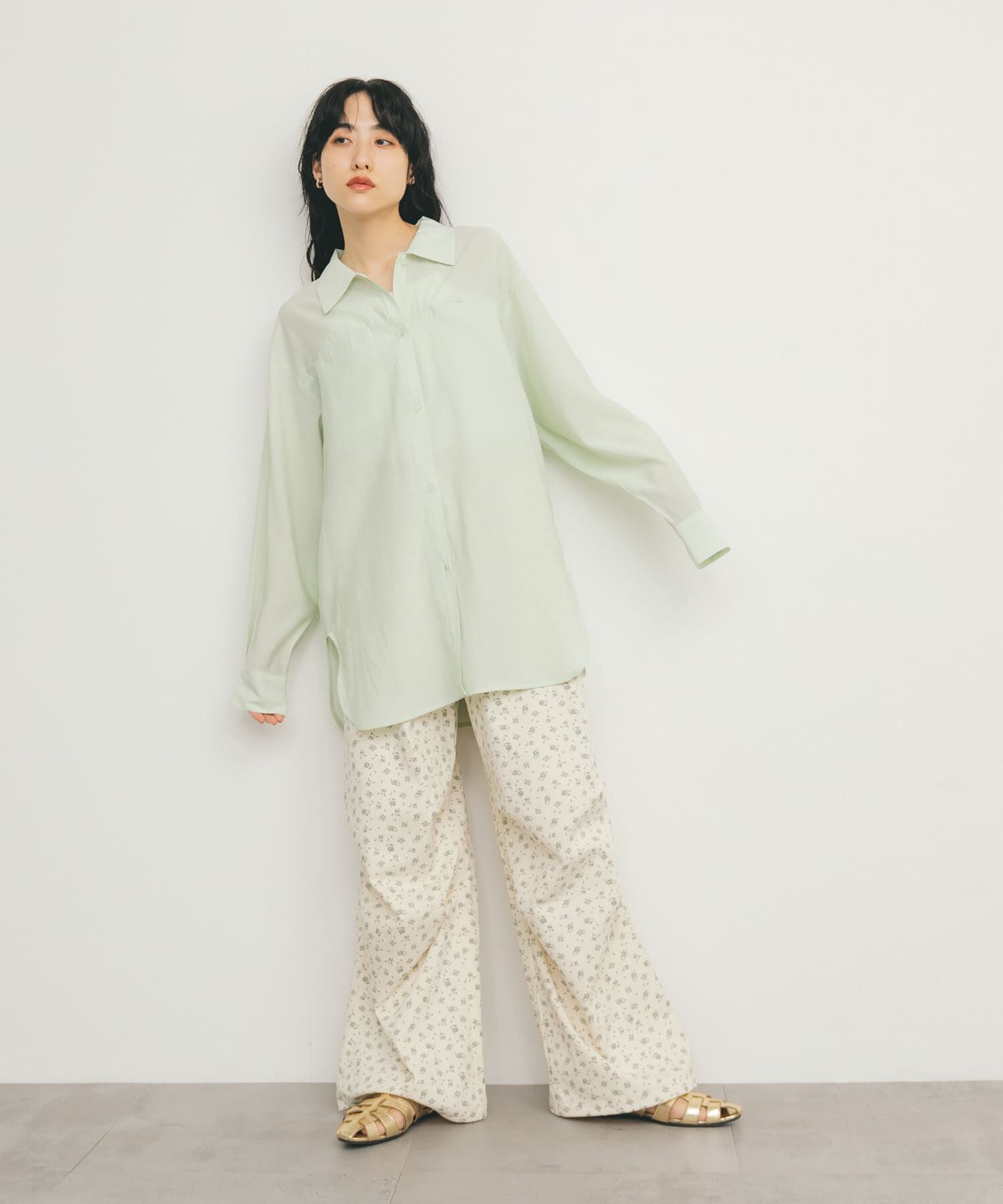  「フラワープリントドロストパンツ」|その他|