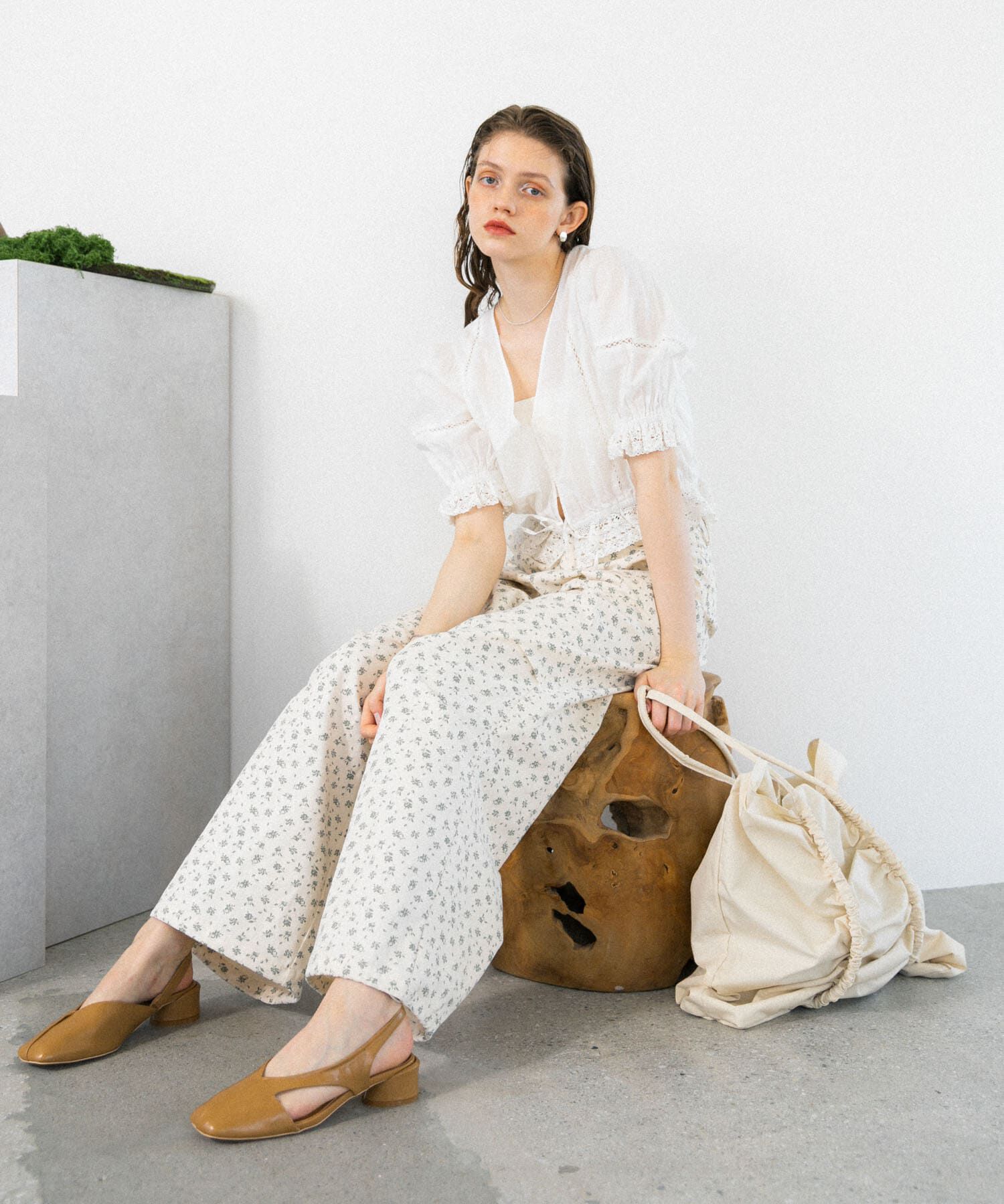  「フラワープリントドロストパンツ」|その他|