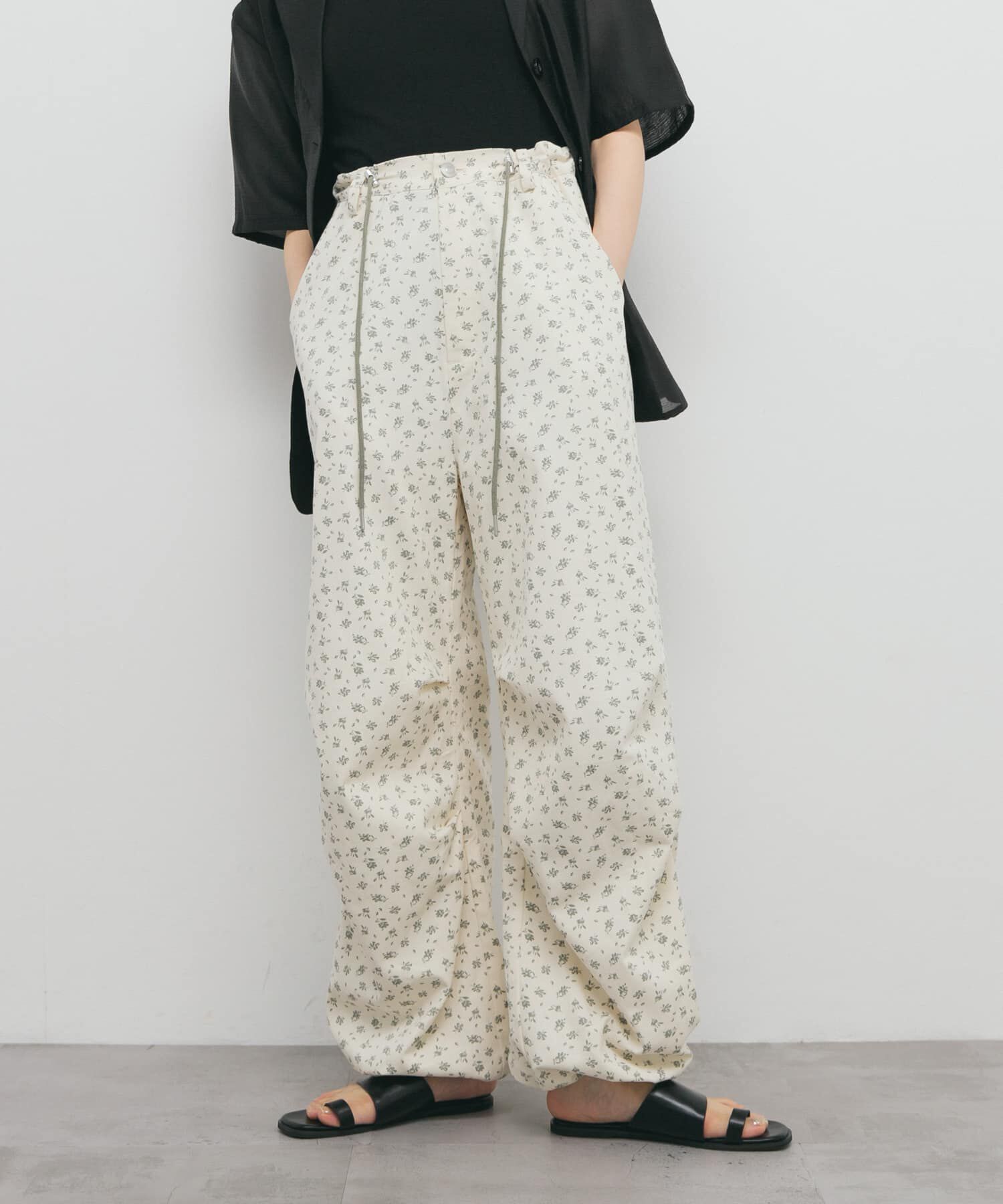  「フラワープリントドロストパンツ」|その他|