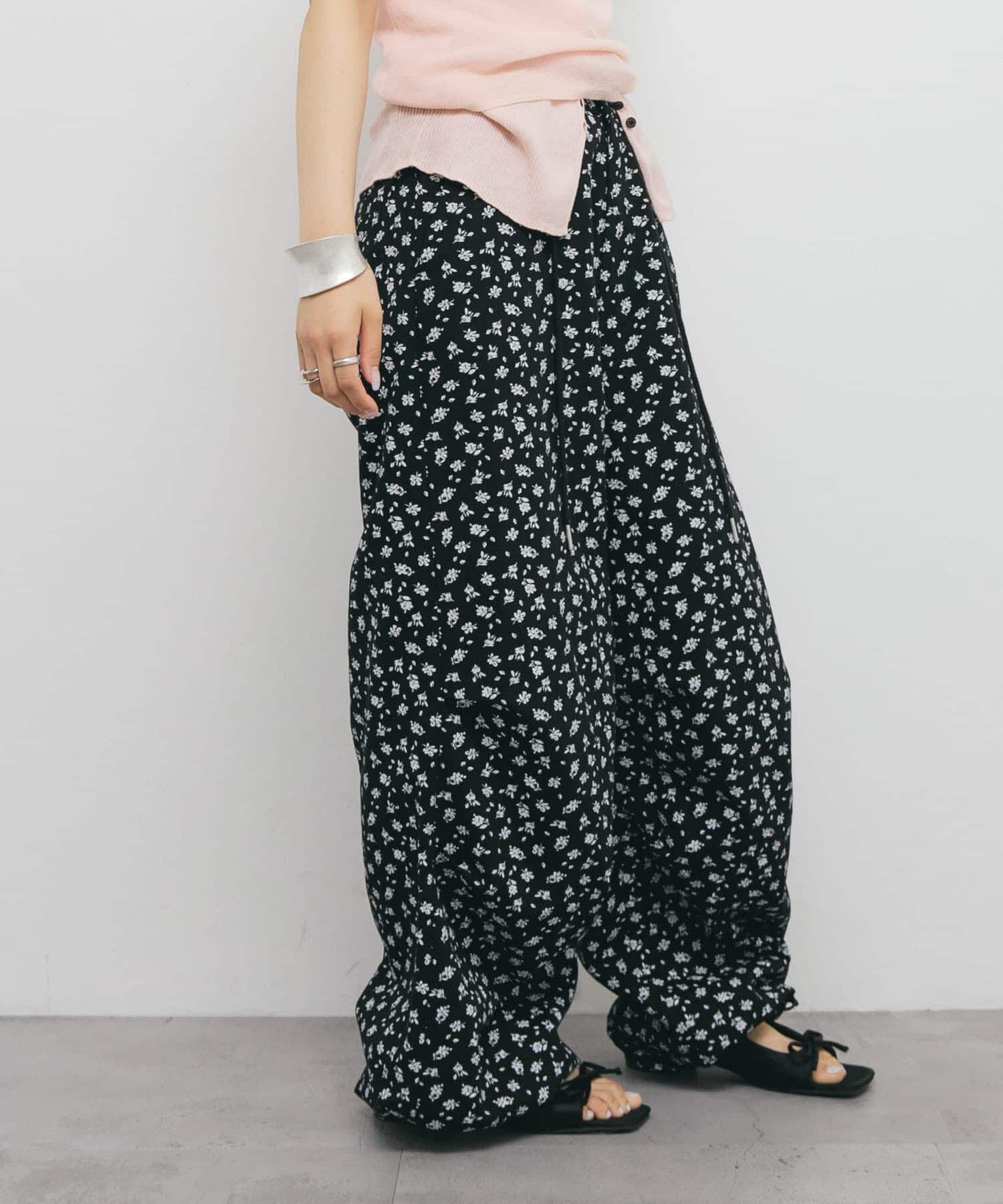  「フラワープリントドロストパンツ」|その他|