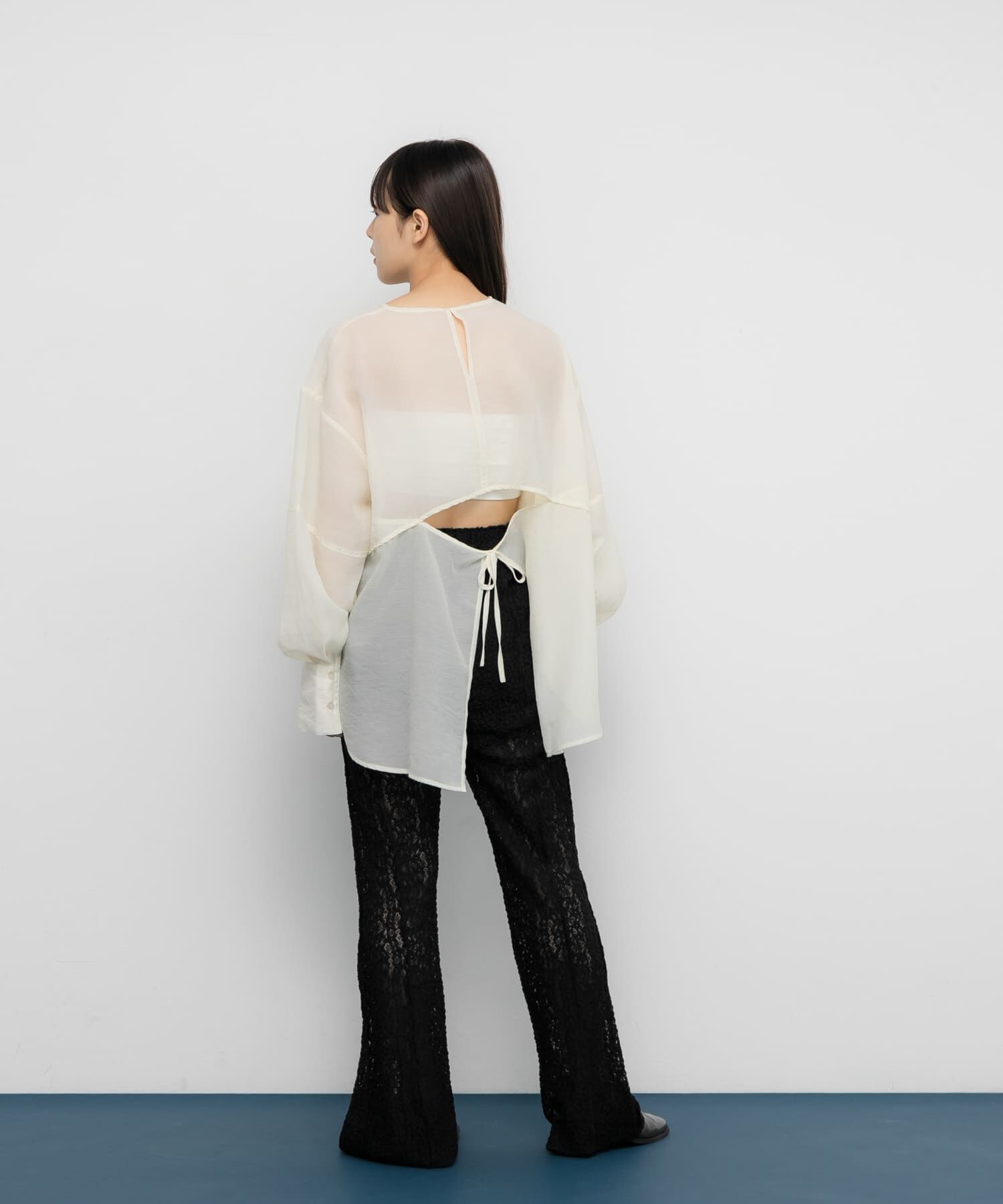 「バックデザインシアーブラウス」|シャツ・ブラウス|