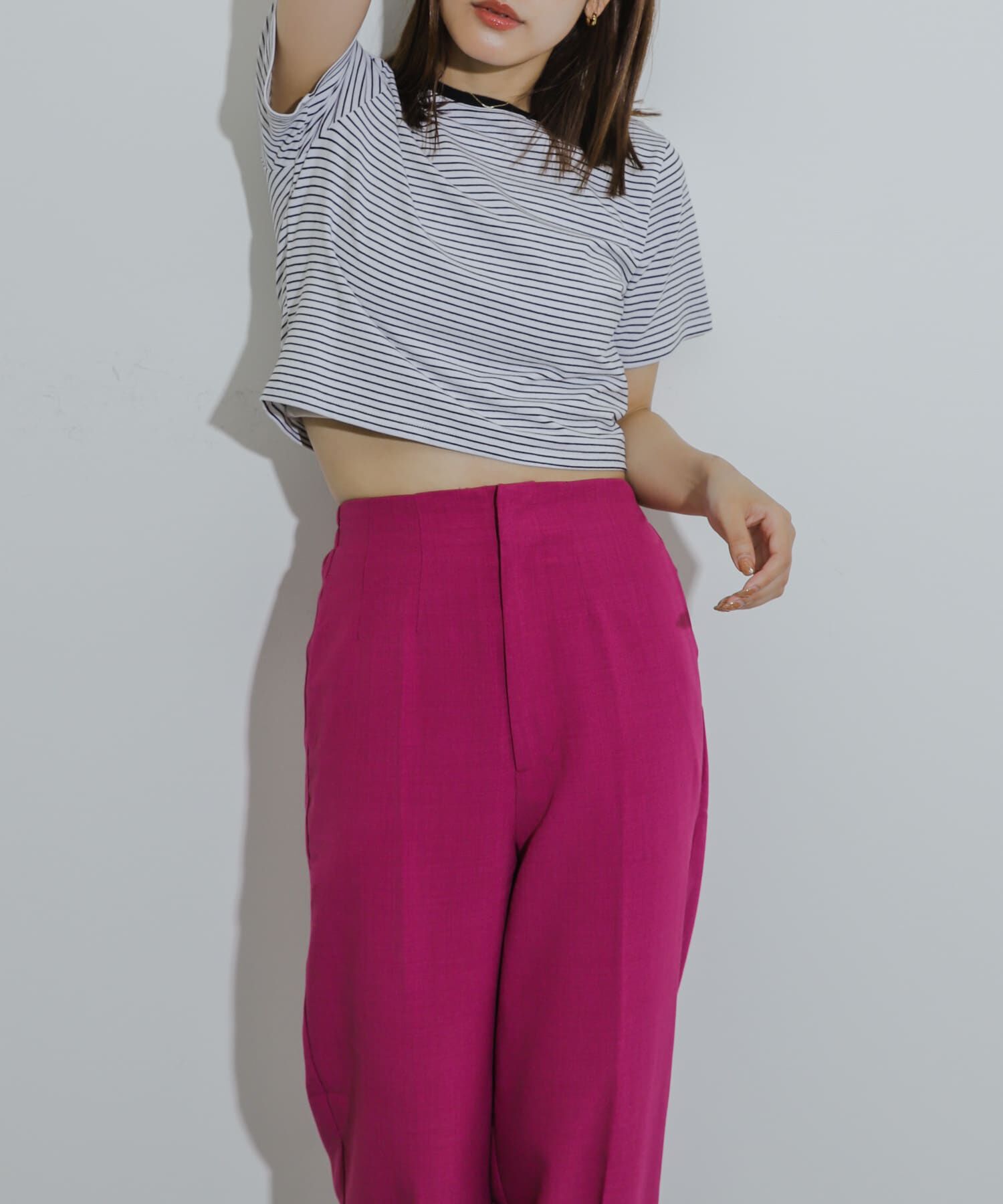 SENSE OF PLACE by URBAN RESEARCH「クロップドTシャツ(半袖)」|Tシャツ・カットソー|