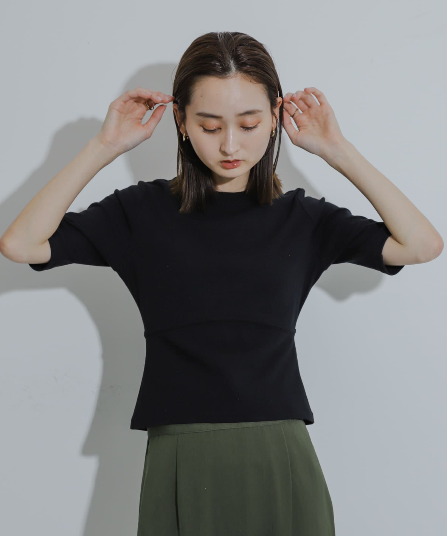 SENSE OF PLACE by URBAN RESEARCH「ウエストリブコンパクトトップ」|Tシャツ・カットソー|