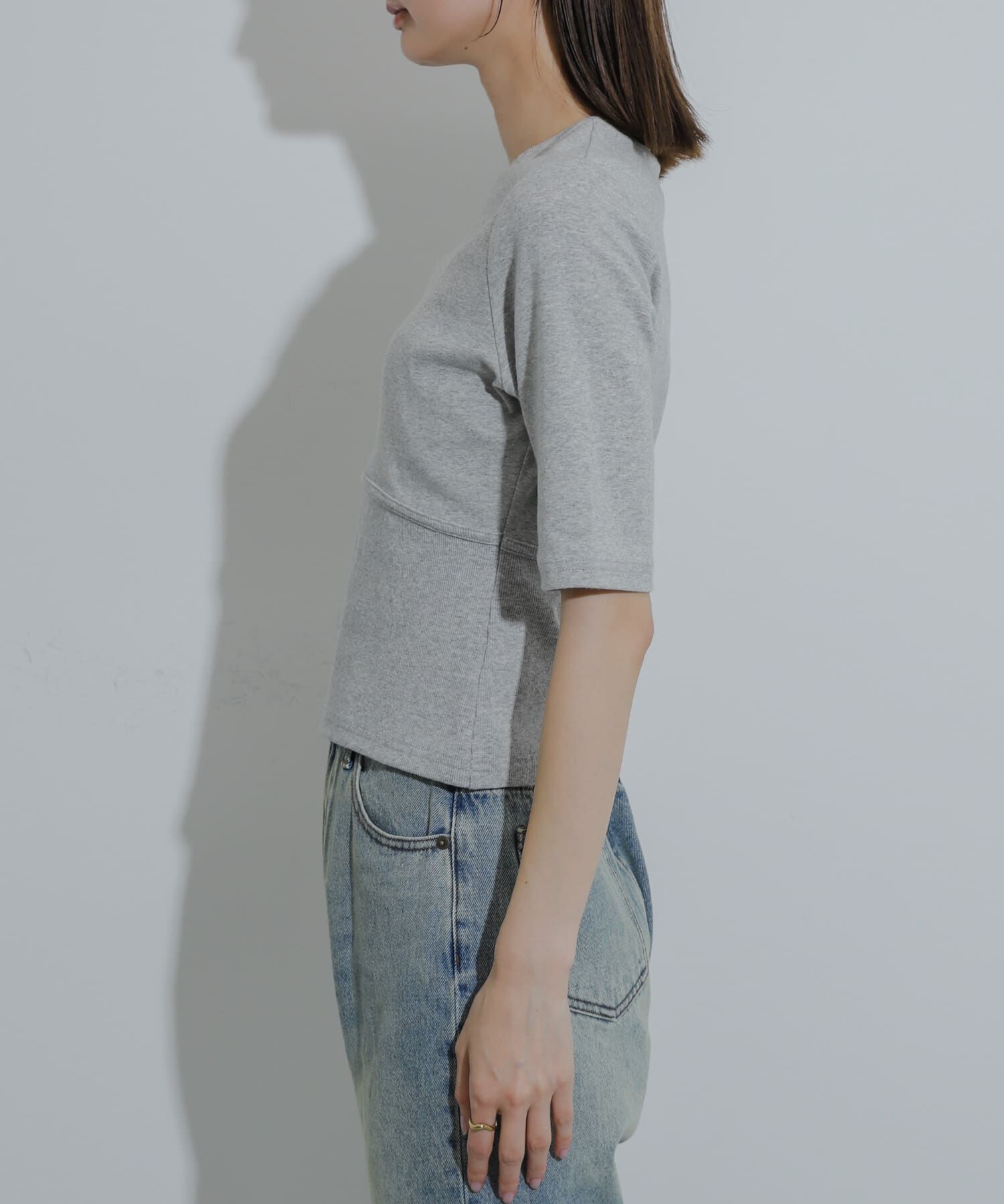 SENSE OF PLACE by URBAN RESEARCH「ウエストリブコンパクトトップ」|Tシャツ・カットソー|