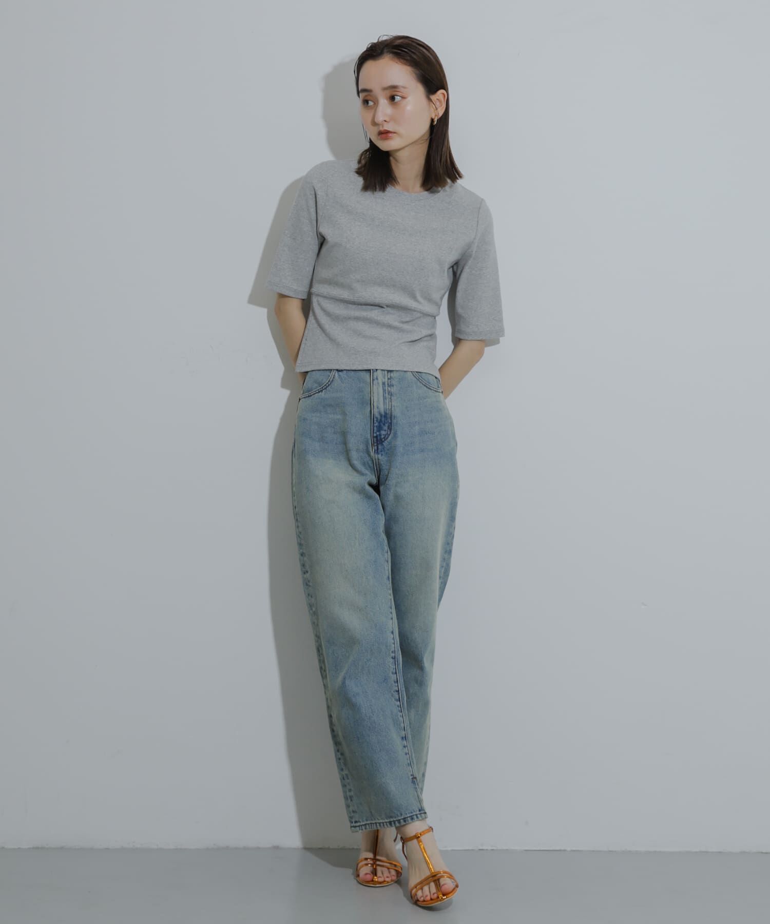 SENSE OF PLACE by URBAN RESEARCH「ウエストリブコンパクトトップ」|Tシャツ・カットソー|