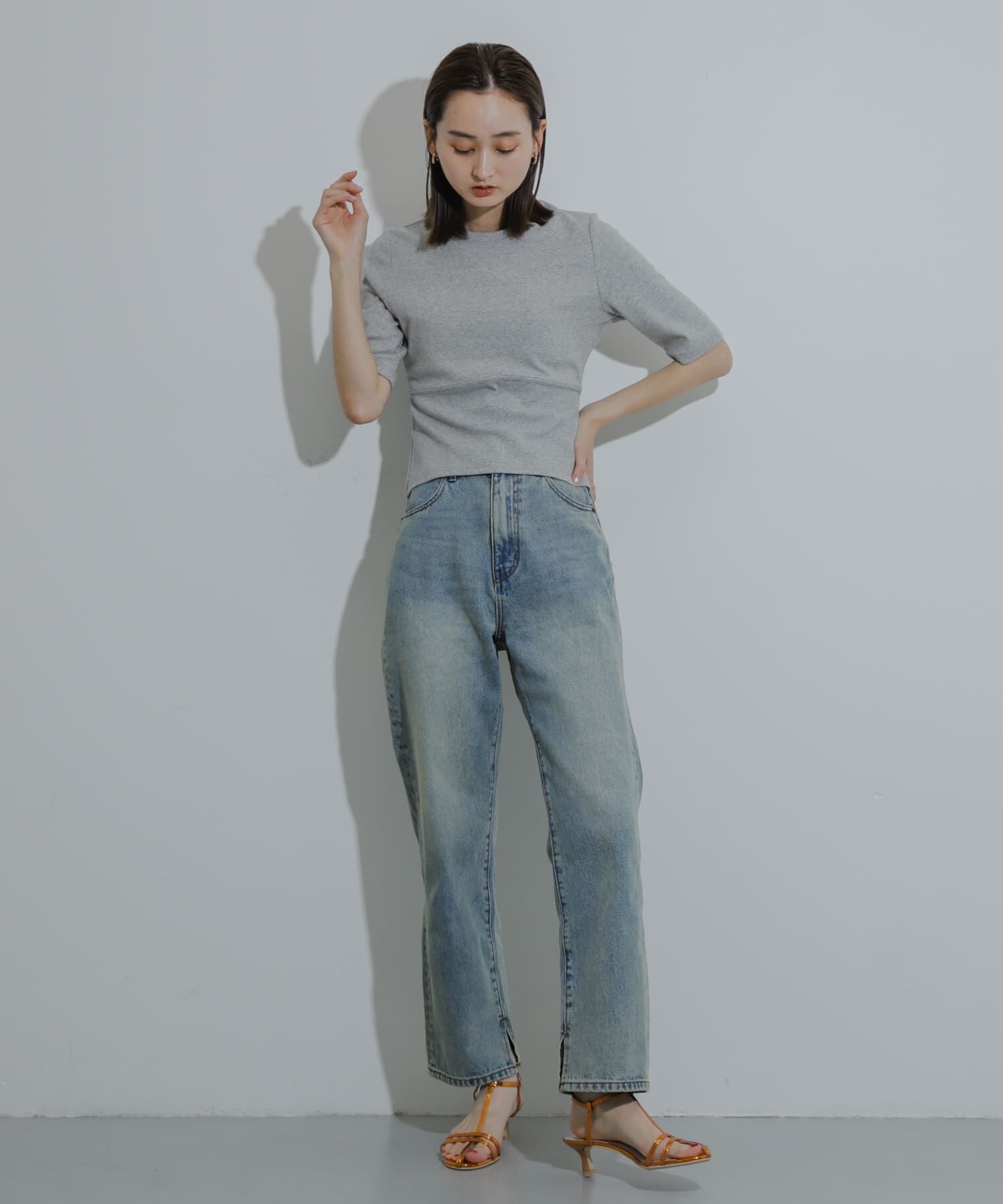 SENSE OF PLACE by URBAN RESEARCH「ウエストリブコンパクトトップ」|Tシャツ・カットソー|