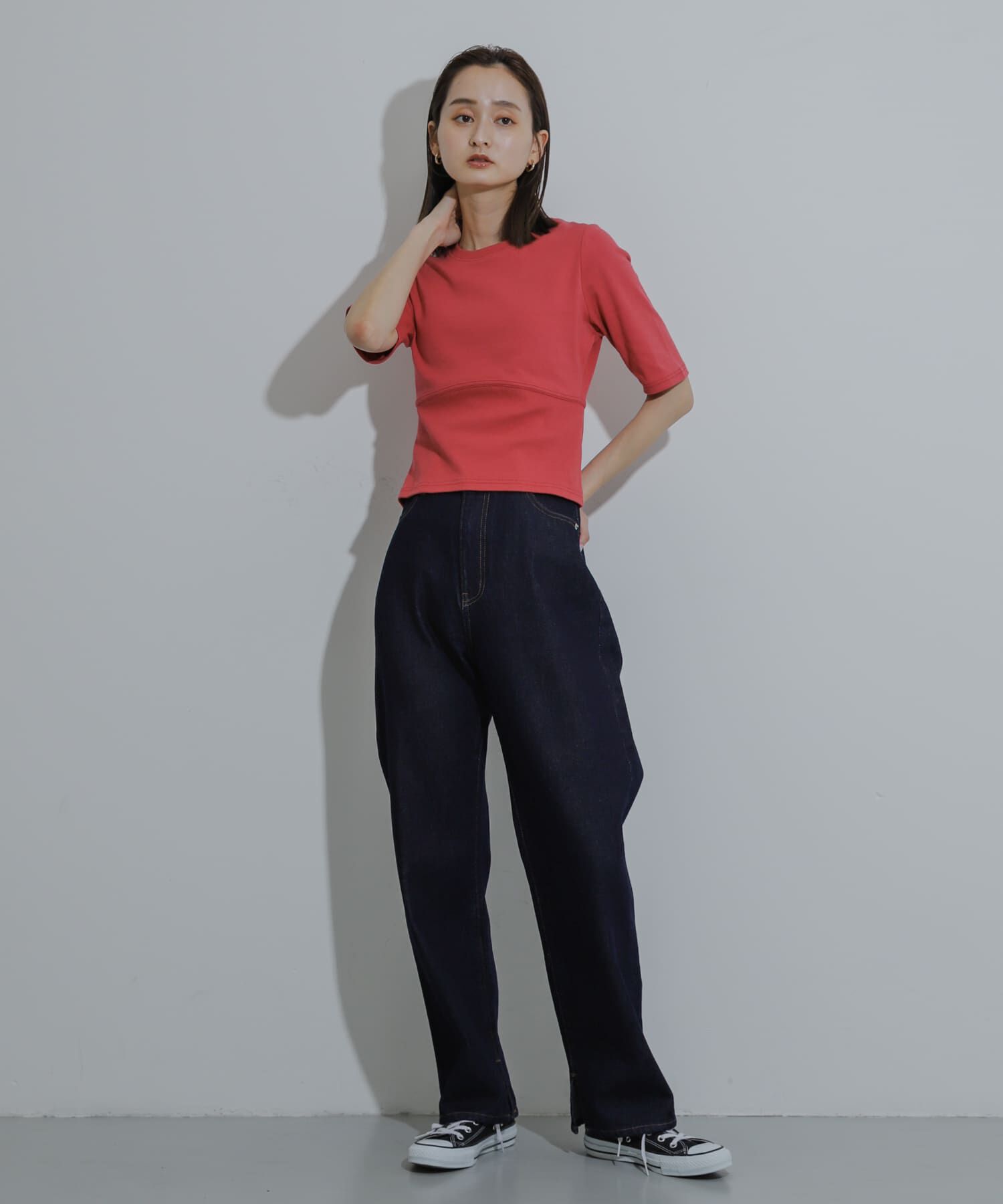 SENSE OF PLACE by URBAN RESEARCH「ウエストリブコンパクトトップ」|Tシャツ・カットソー|