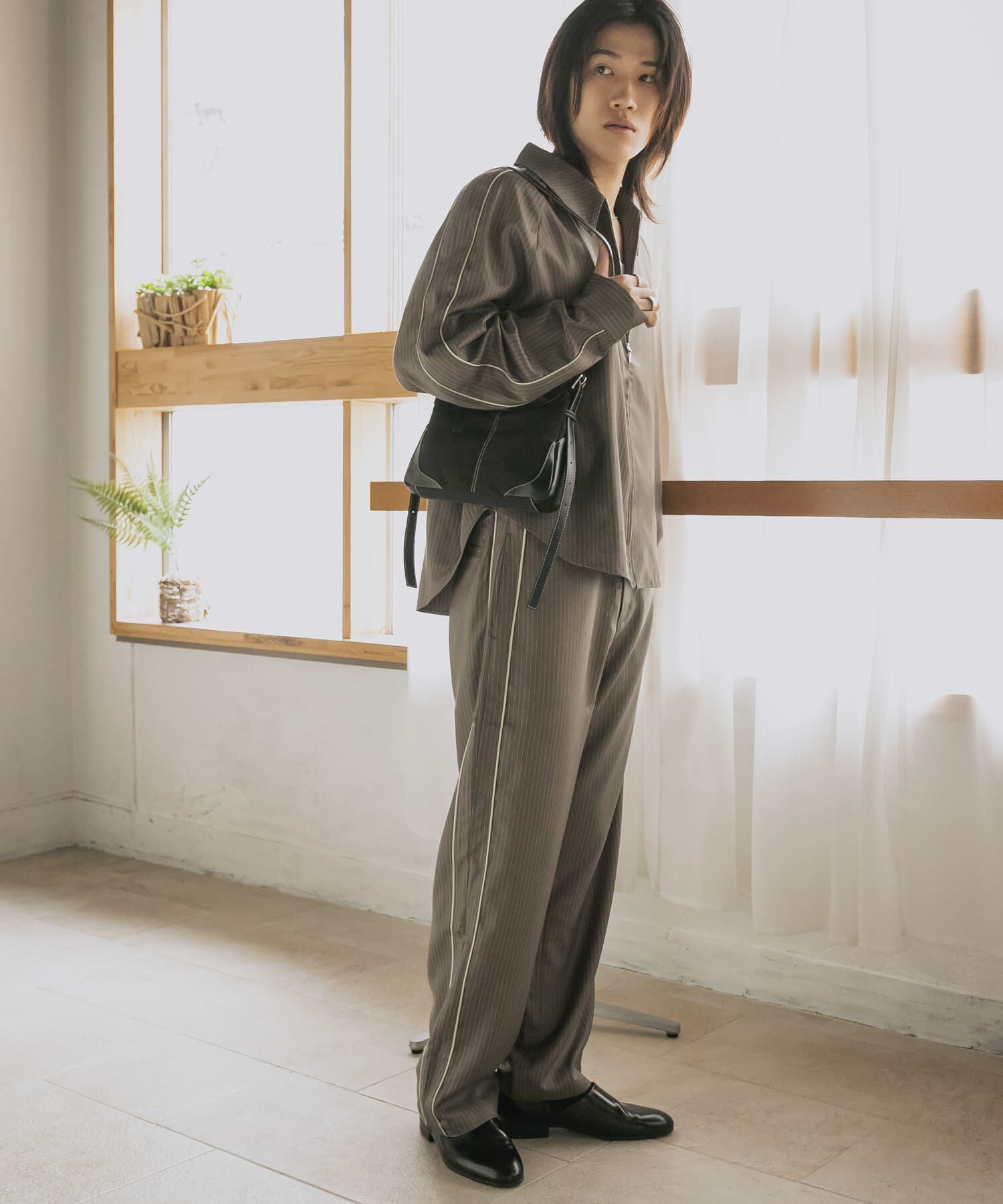 SENSE OF PLACE by URBAN RESEARCH「サイドラインピンストライプスラックス」|その他|