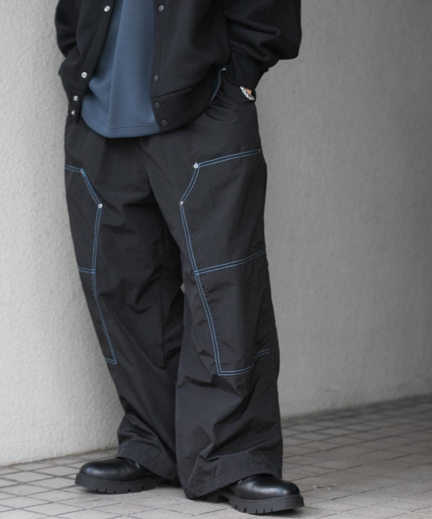 SENSE OF PLACE by URBAN RESEARCH「ツートーンダブルニーパンツ」|その他|ブラック