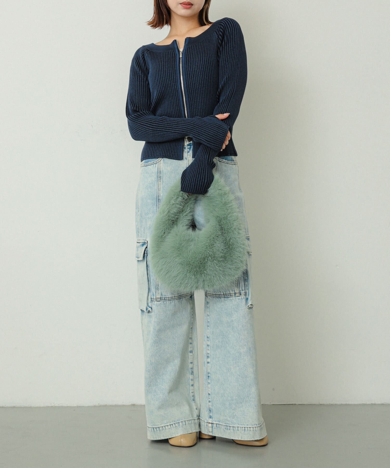 SENSE OF PLACE by URBAN RESEARCH「ファーラウンドバッグ」|ハンドバッグ|