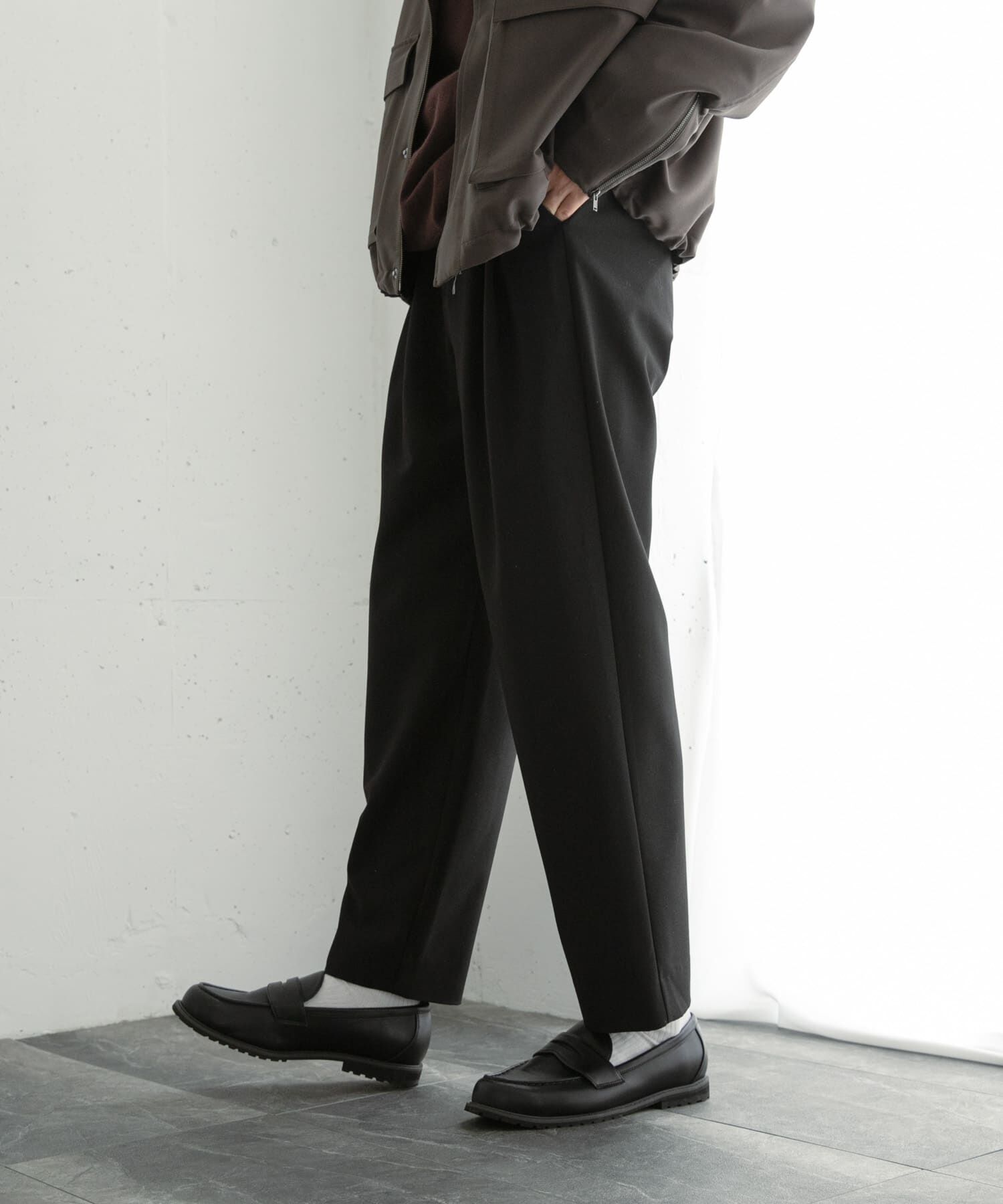 SENSE OF PLACE by URBAN RESEARCH「『イージーケア』ダブルタックテーパードパンツ」|その他|