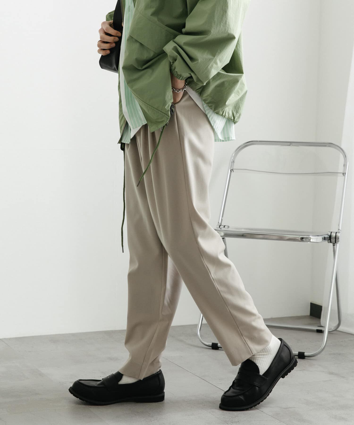 SENSE OF PLACE by URBAN RESEARCH「『イージーケア』ダブルタックテーパードパンツ」|その他|