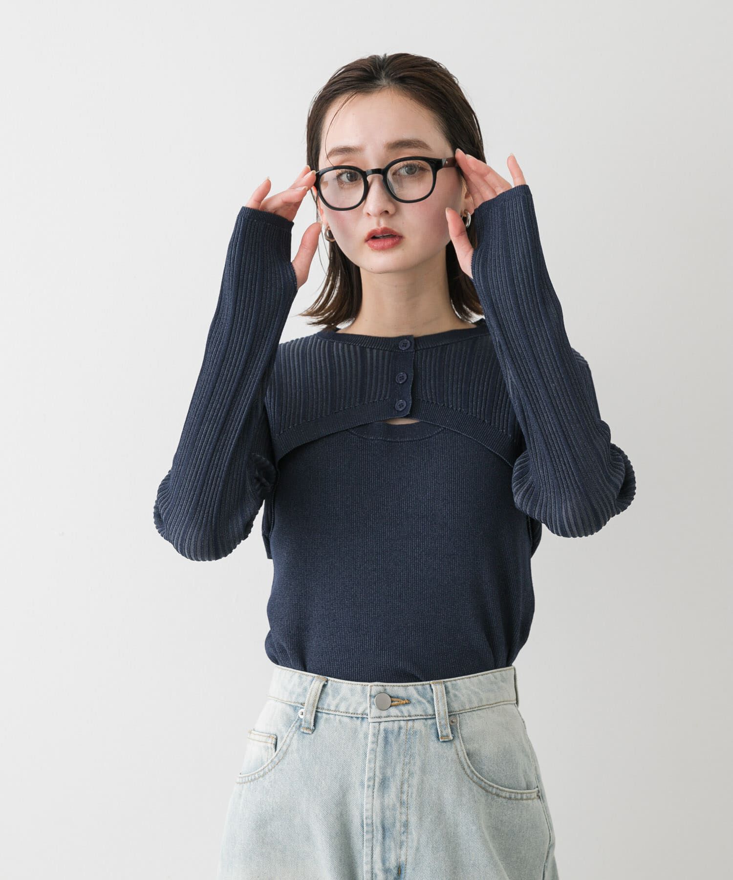 SENSE OF PLACE by URBAN RESEARCH「2Pレイヤードセーター」|ニット・セーター|