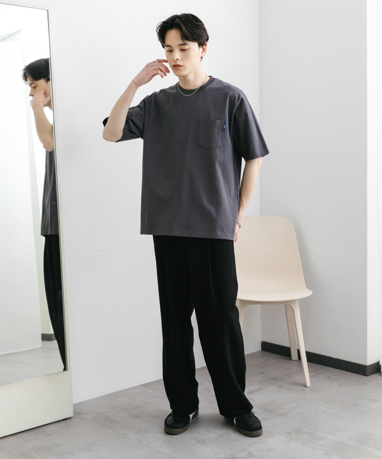 SENSE OF PLACE by URBAN RESEARCH「『WEB限定』『ﾕﾆｾｯｸｽ』ﾋﾟｽﾈｰﾑ付きﾎﾟｹｯﾄｼｮｰﾄｽﾘｰ 」|Tシャツ・カットソー|