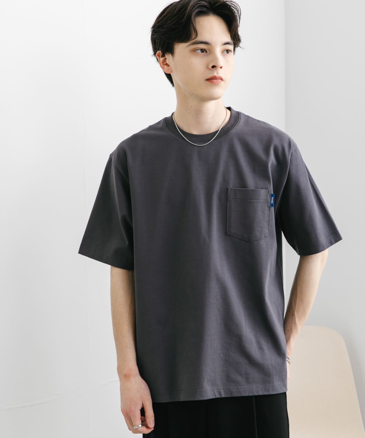 SENSE OF PLACE by URBAN RESEARCH「『WEB限定』『ﾕﾆｾｯｸｽ』ﾋﾟｽﾈｰﾑ付きﾎﾟｹｯﾄｼｮｰﾄｽﾘｰ 」|Tシャツ・カットソー|