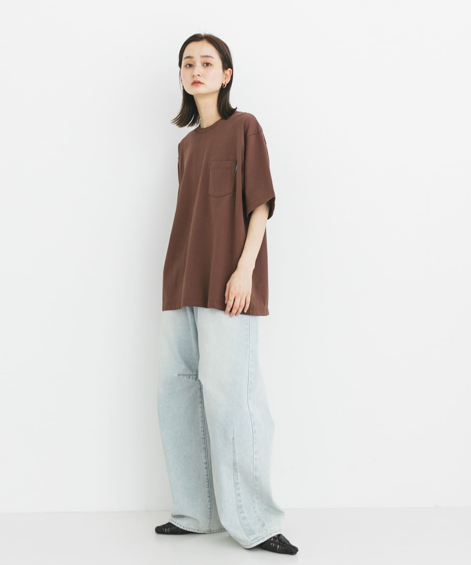 SENSE OF PLACE by URBAN RESEARCH「『WEB限定』『ﾕﾆｾｯｸｽ』ﾋﾟｽﾈｰﾑ付きﾎﾟｹｯﾄｼｮｰﾄｽﾘｰ 」|Tシャツ・カットソー|