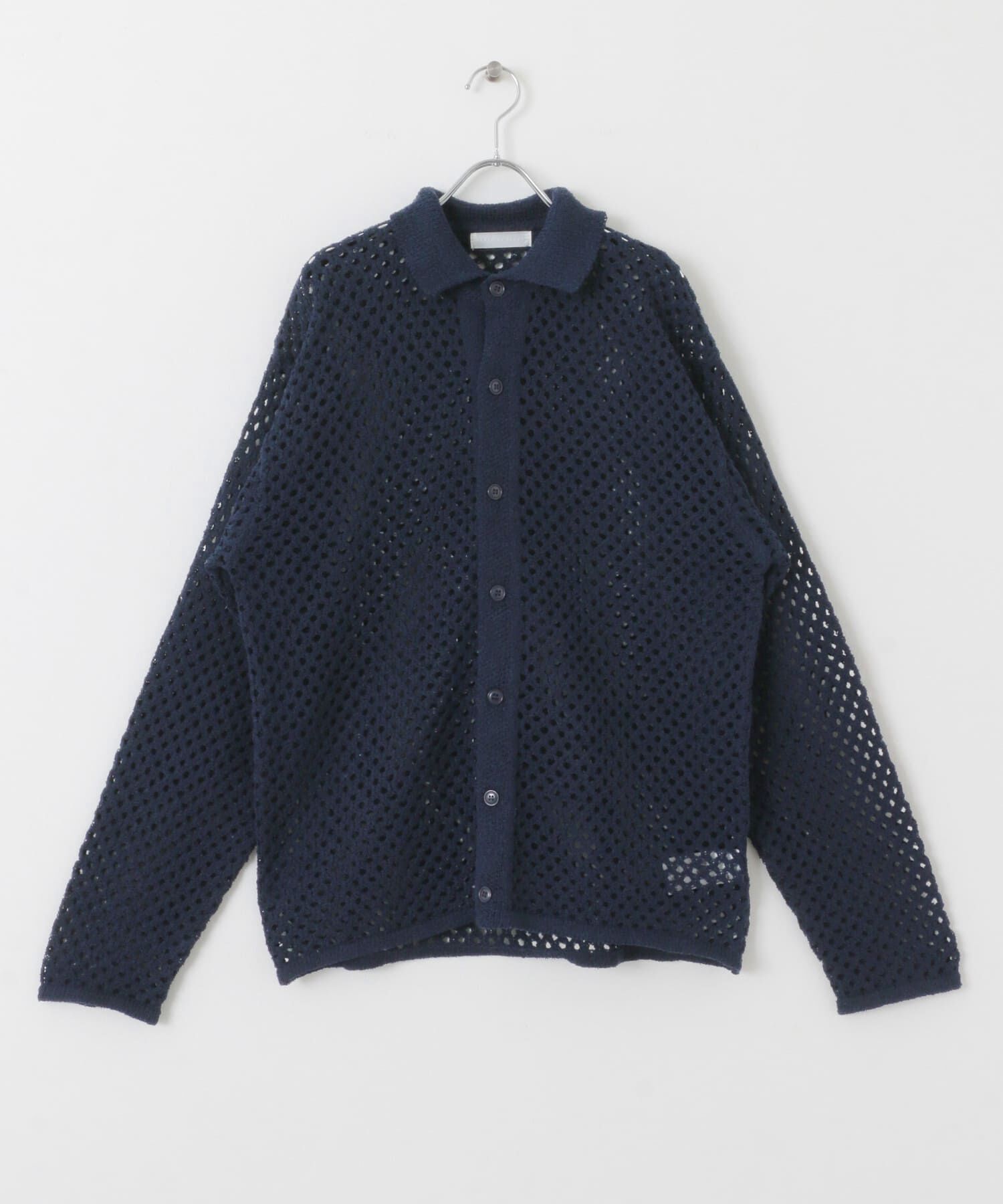 SENSE OF PLACE by URBAN RESEARCH「『ユニセックス』メッシュ衿付きカーディガン」|カーディガン|