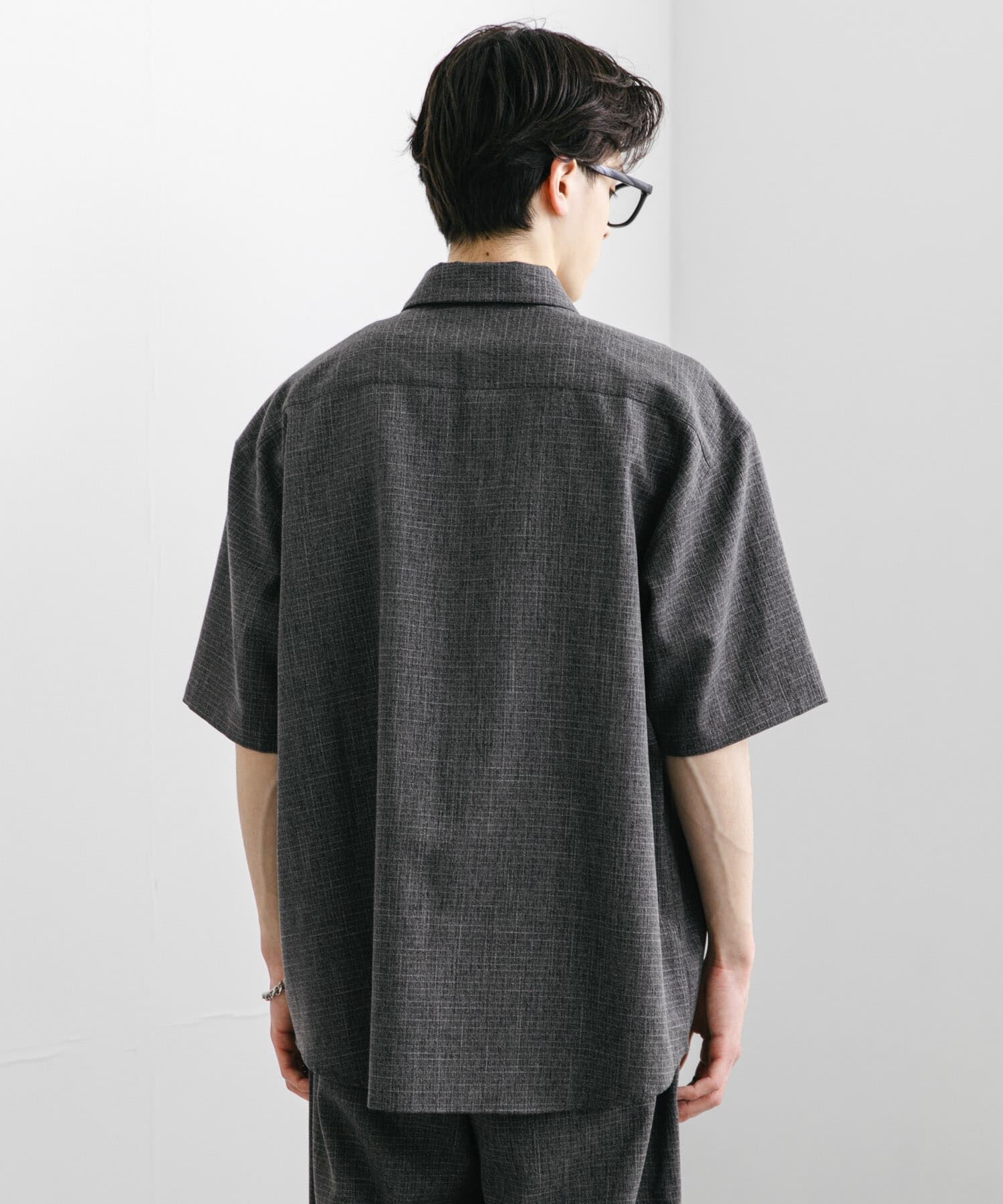 SENSE OF PLACE by URBAN RESEARCH「メランジレギュラーカラーショートスリーブシャツ」|シャツ・ブラウス|