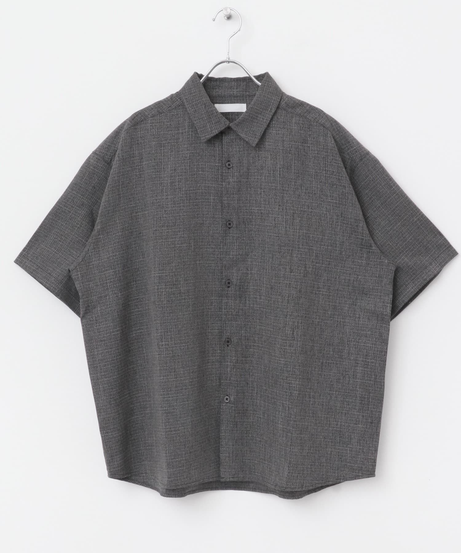 SENSE OF PLACE by URBAN RESEARCH「メランジレギュラーカラーショートスリーブシャツ」|シャツ・ブラウス|